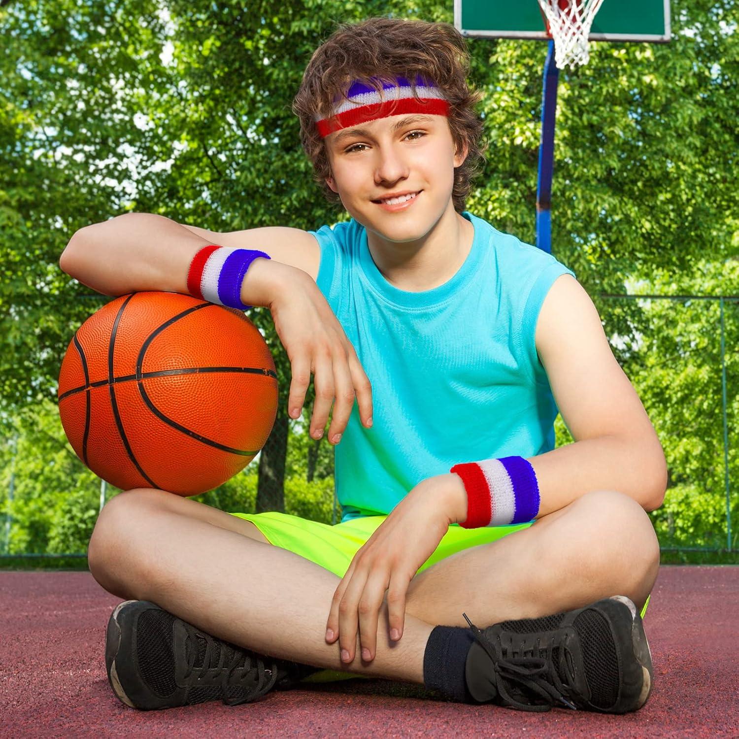 Conjunto de 6 Piezas Bandas para Sudor Hungdao - Rojo, Blanco, Azul