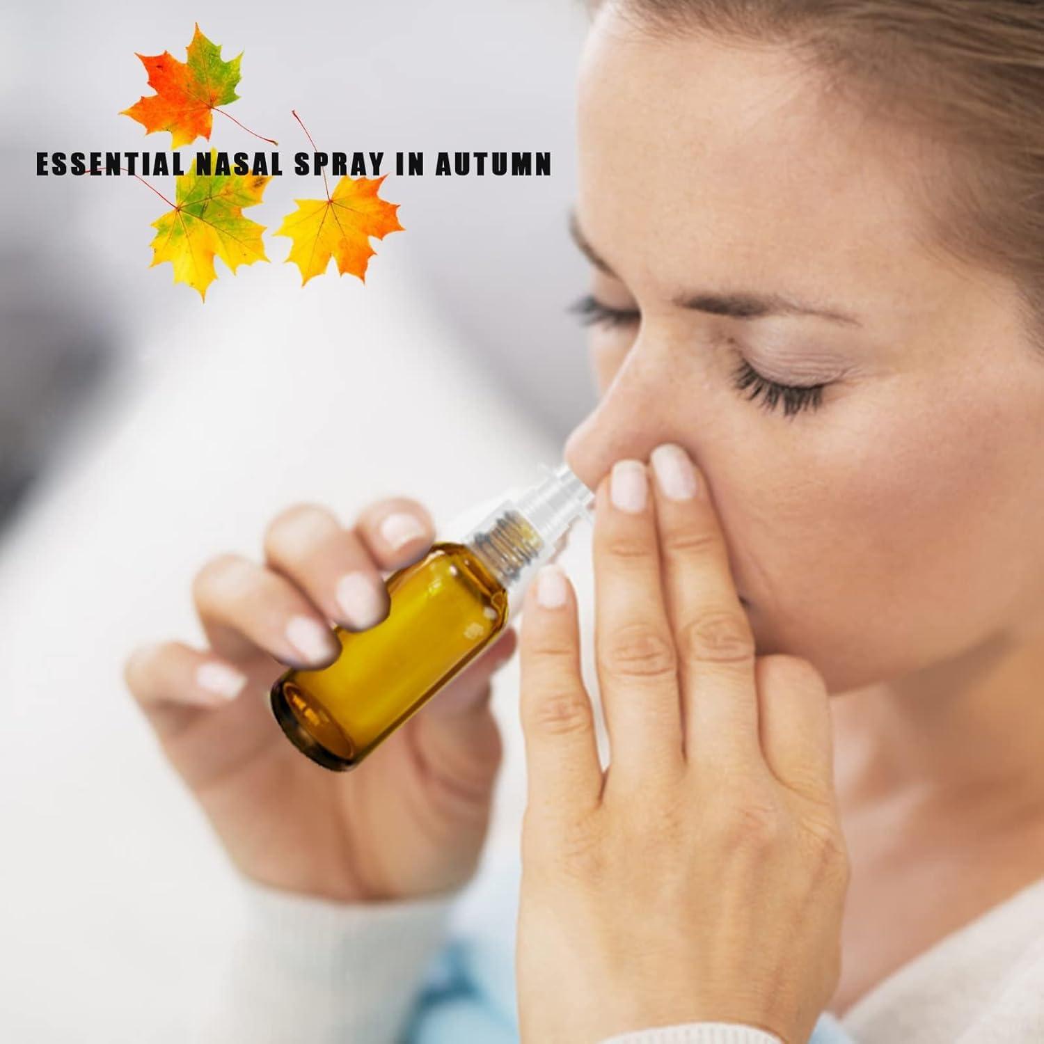 Botellas de Spray Nasal Vacías GIVAMEIHF 6Pcs 30ml Ámbar