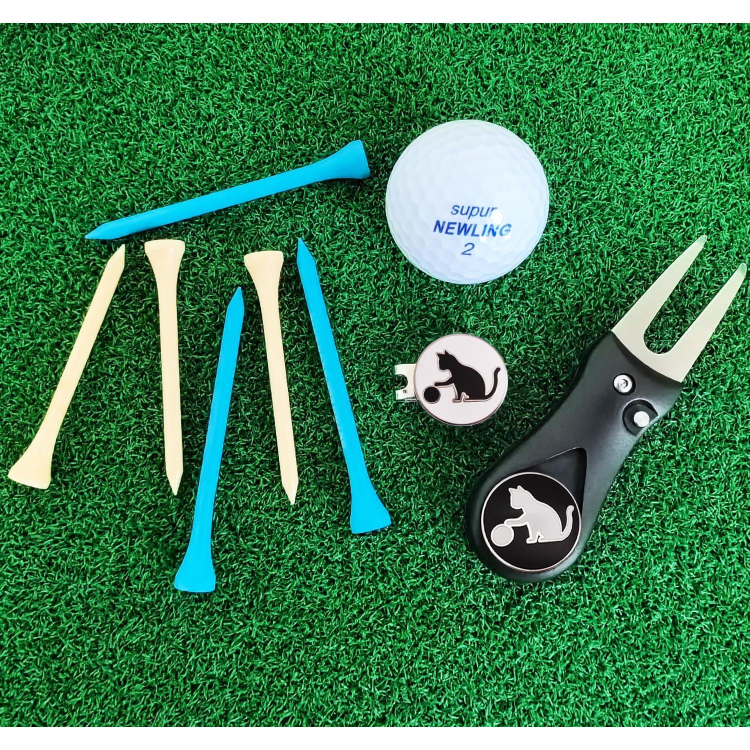 Marcadores de Pelotas de Golf Adhere Doble Cara con Clip Imán