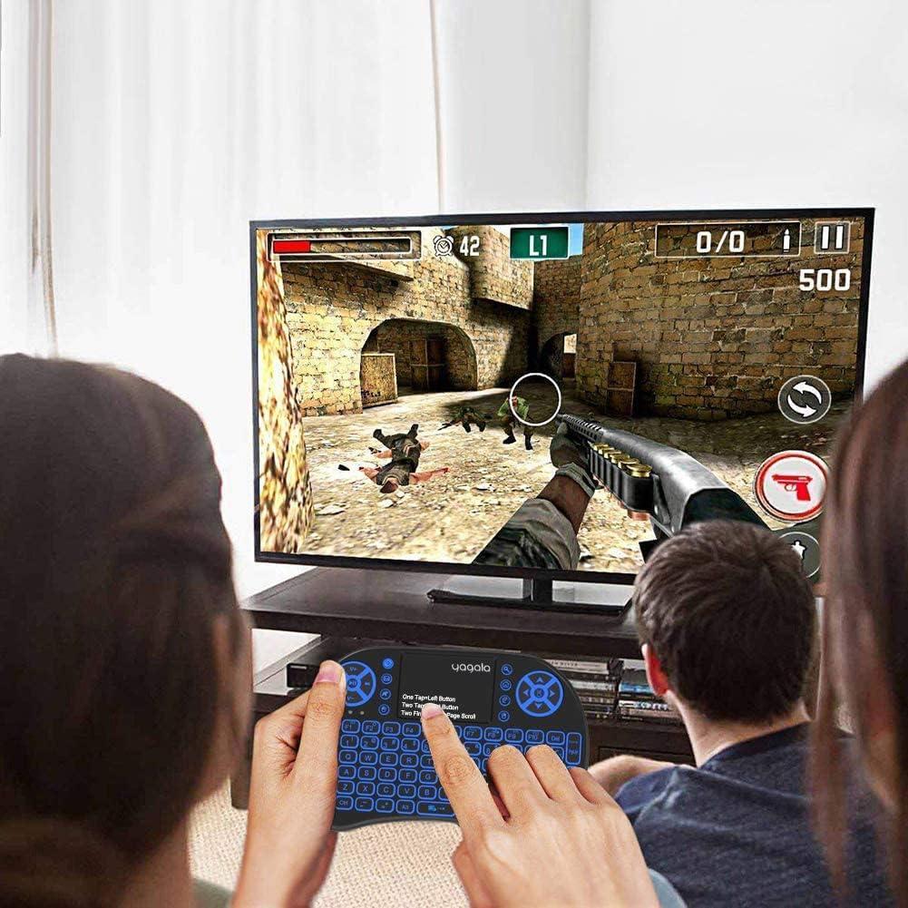 Teclado Mini Inalámbrico Junrui con Touchpad y Retroiluminación