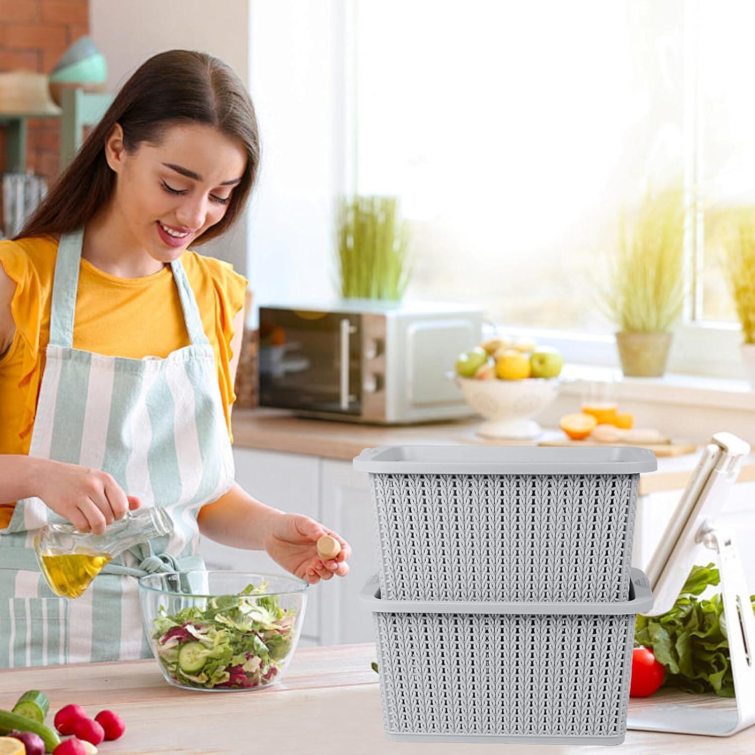 Cestas de Almacenamiento Yomjarl con Tapa para Cebollas y Papas