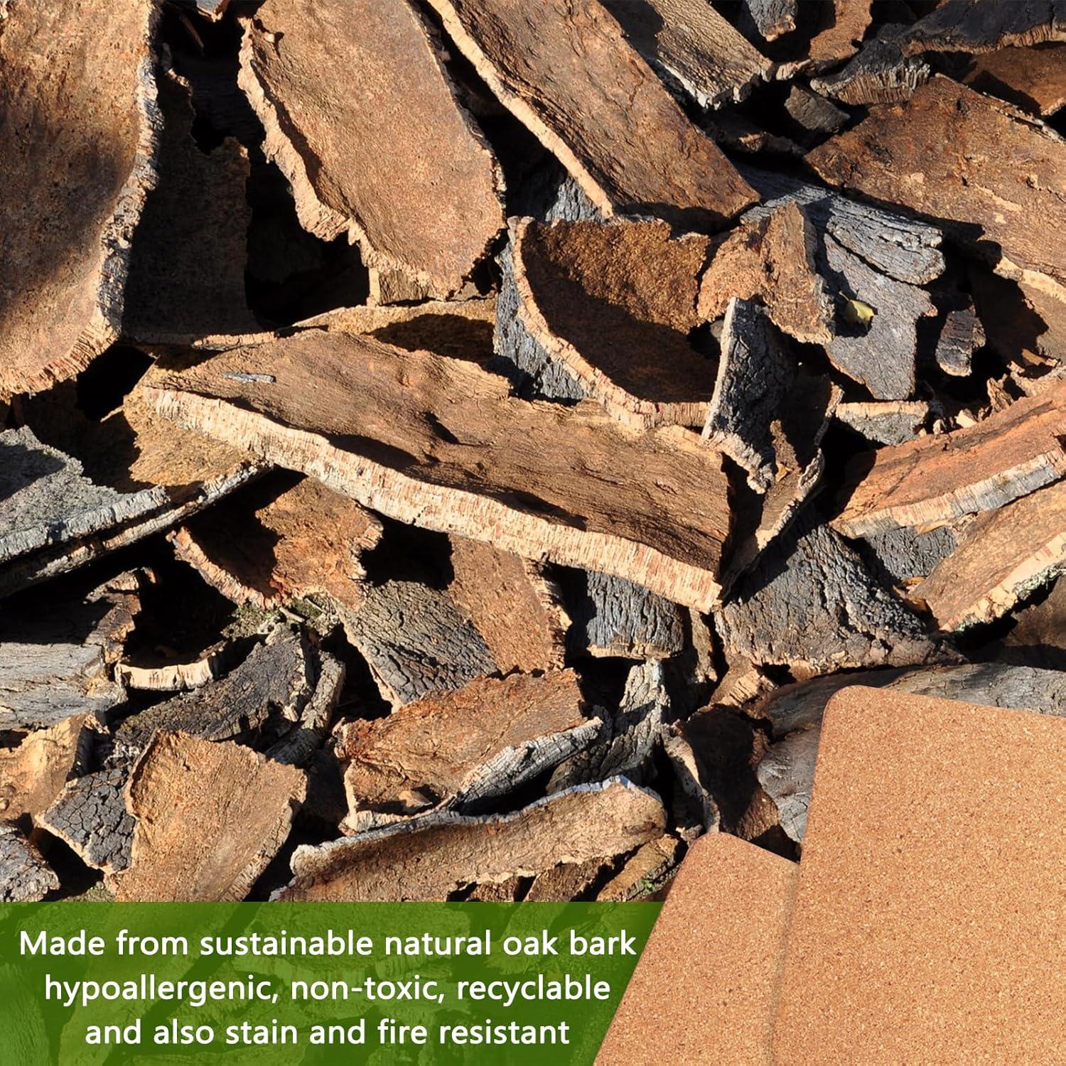 Trivetes de Corcho Grueso KITWILD 30.5x18 cm - 4 Pcs