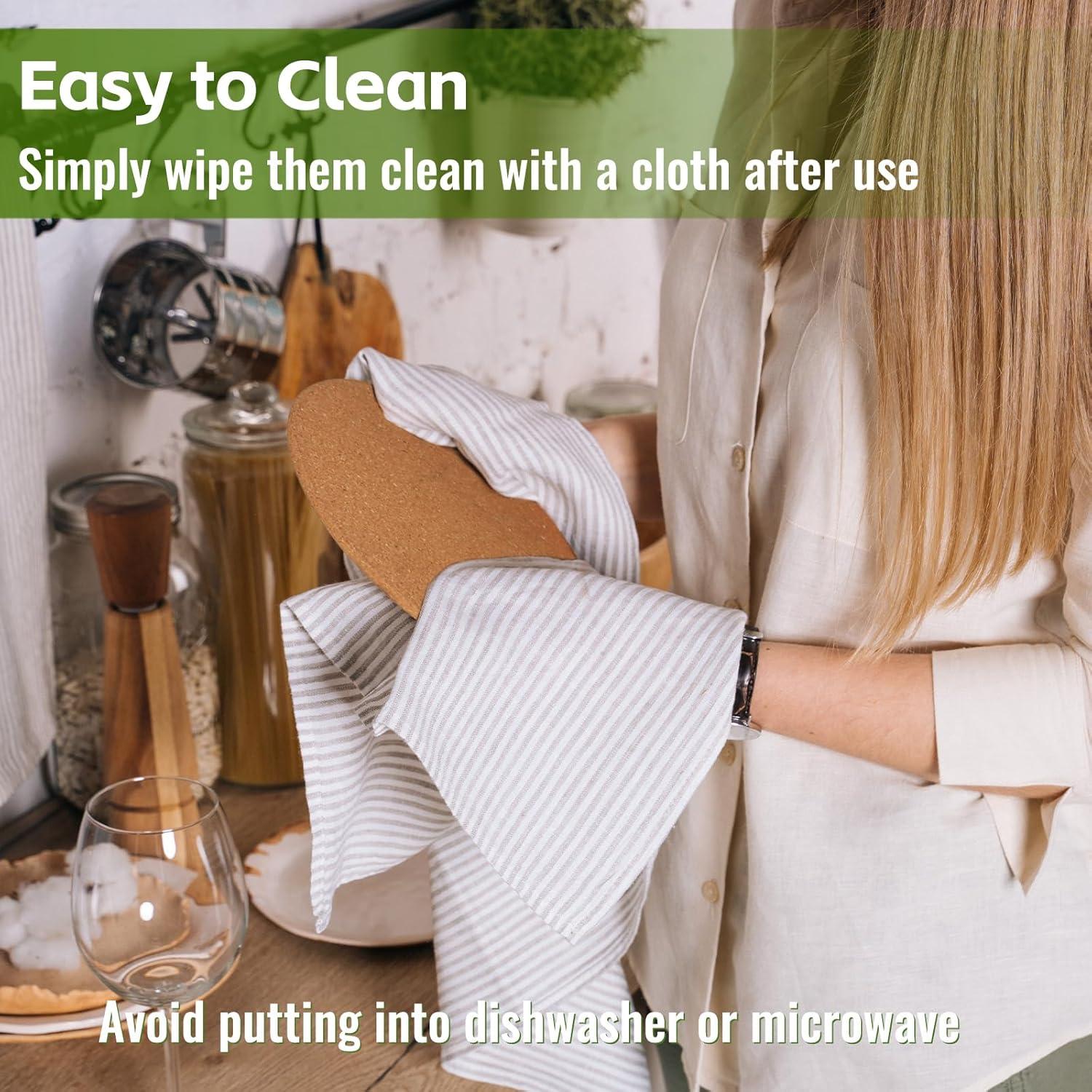 Trivetes de Corcho Grueso KITWILD 30.5x18 cm - 4 Pcs