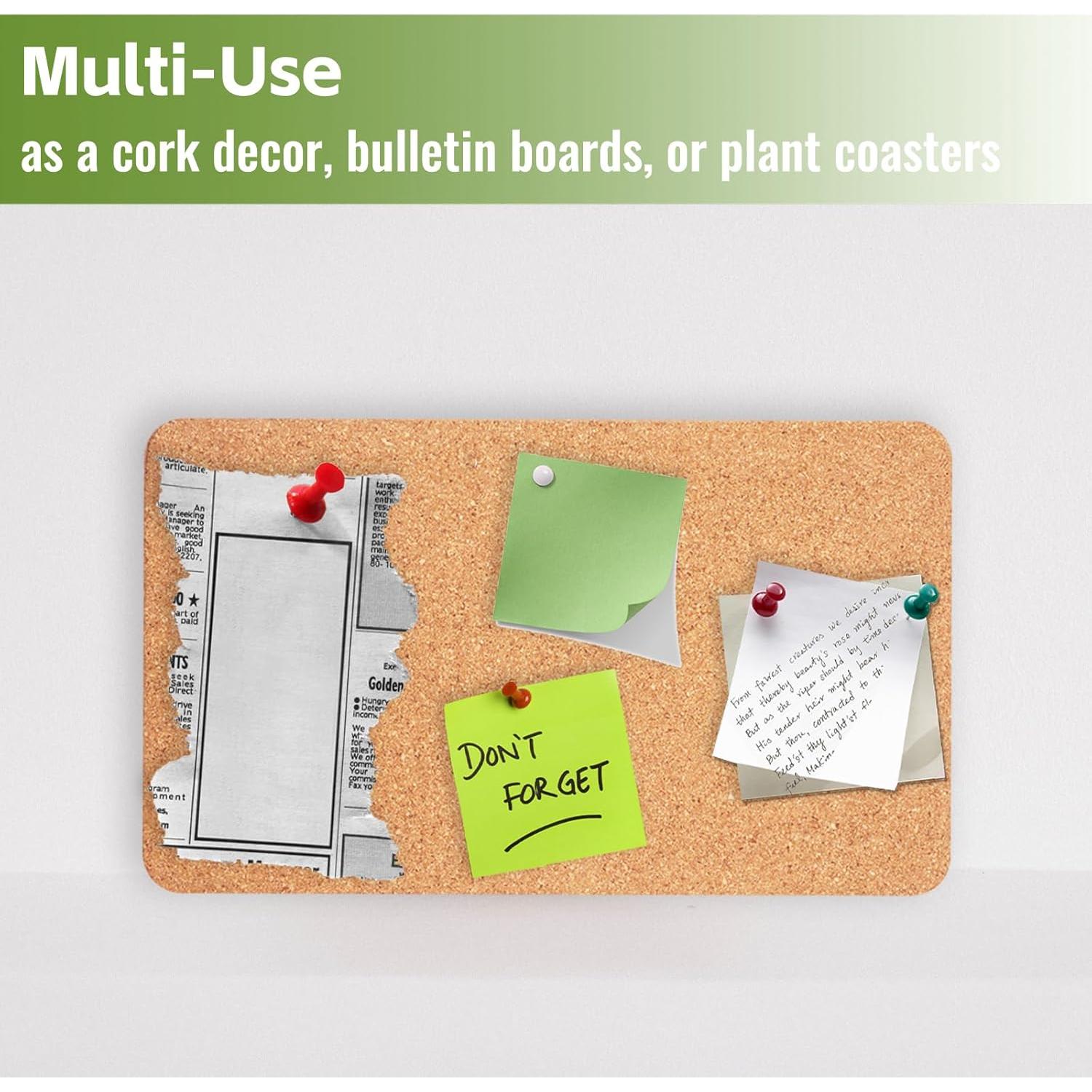 Trivetes de Corcho Grueso KITWILD 30.5x18 cm - 4 Pcs