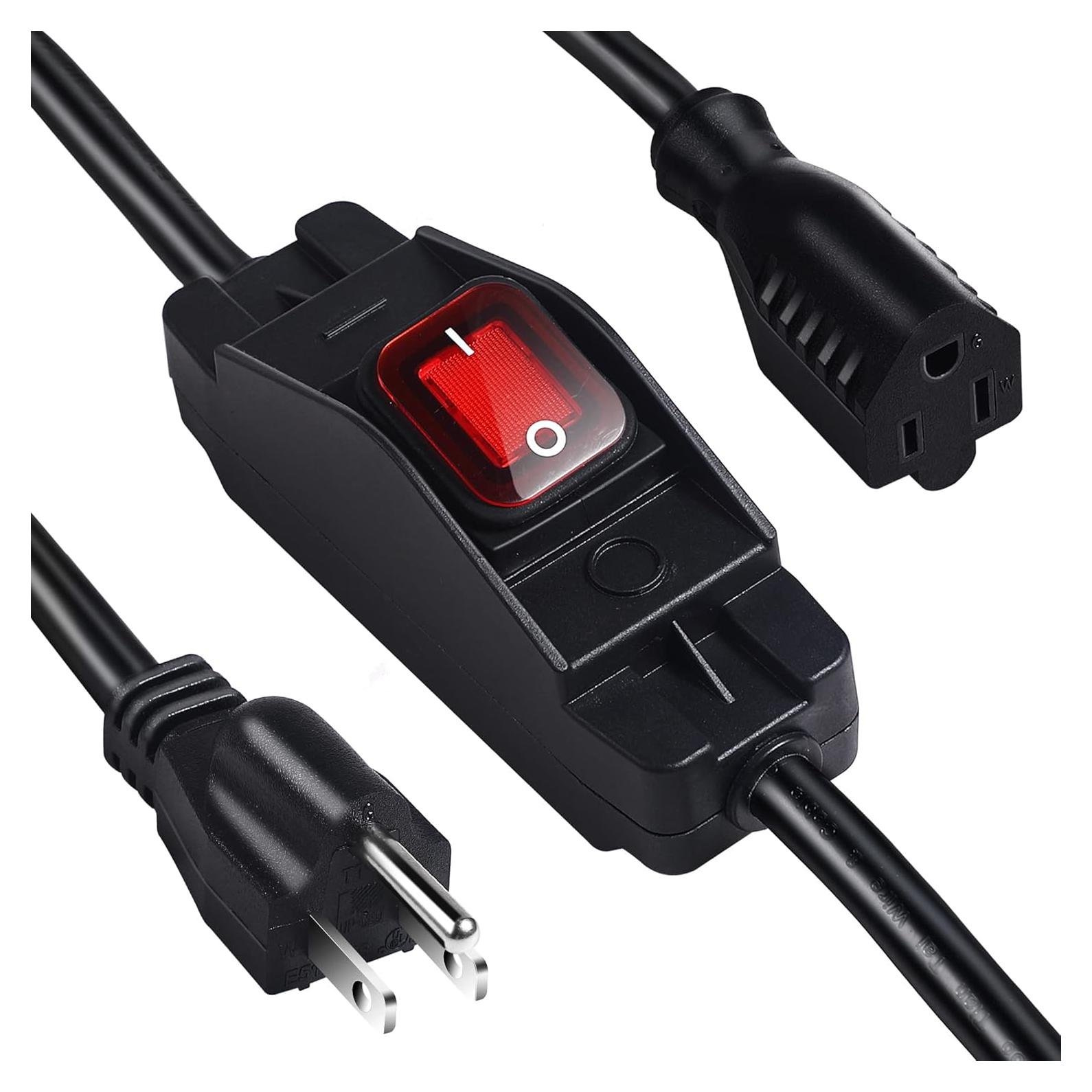 Cable de Extensión Impermeable 0.46 m Makevivi Negro