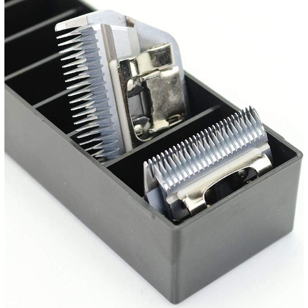 Caddy de Cuchillas BarberMate Azul con Tapa Desmontable