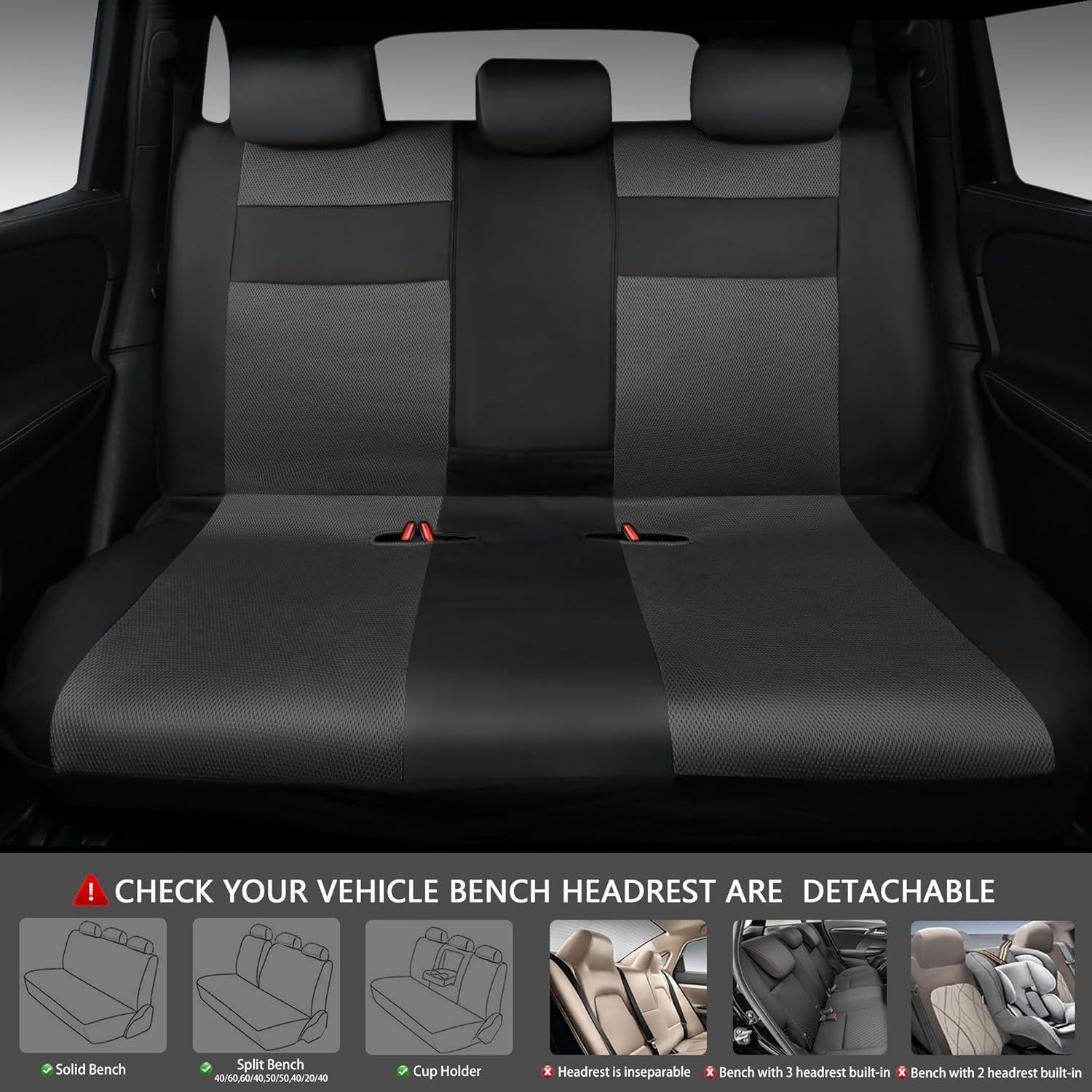 Fundas de Asiento de Coche CAR PASS zt-0010PU Gris Carbón