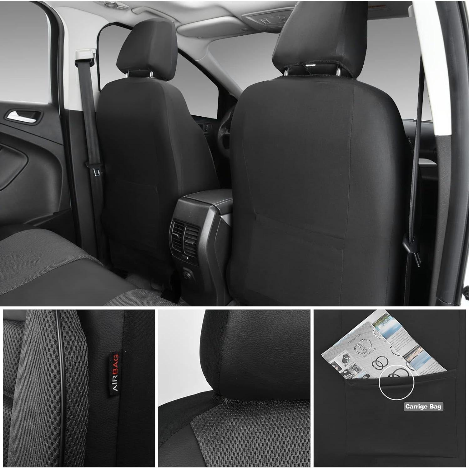 Fundas de Asiento de Coche CAR PASS zt-0010PU Gris Carbón
