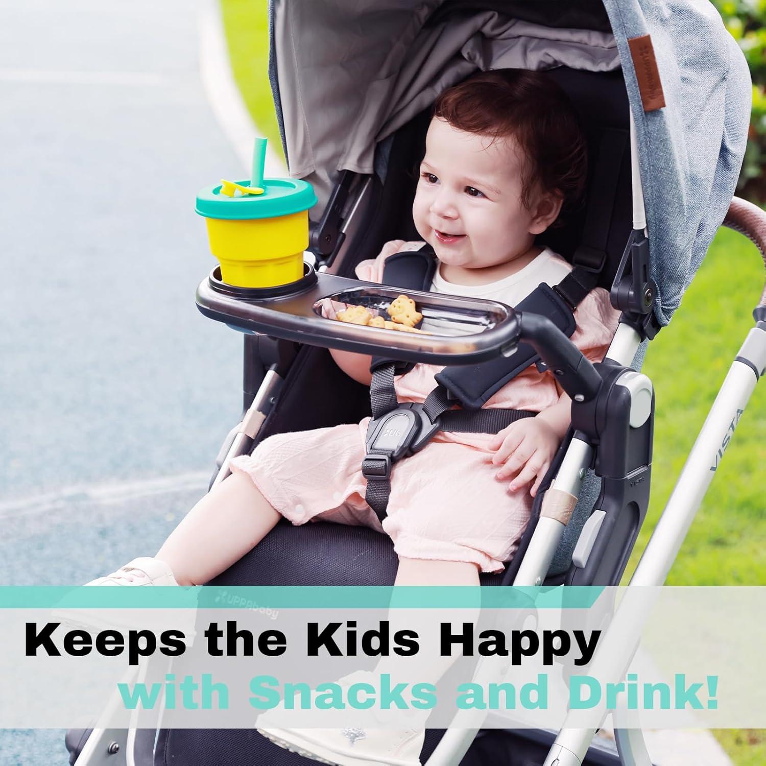 Bandeja de Snack UPPAbaby con Portavasos y Tazón Rehundido