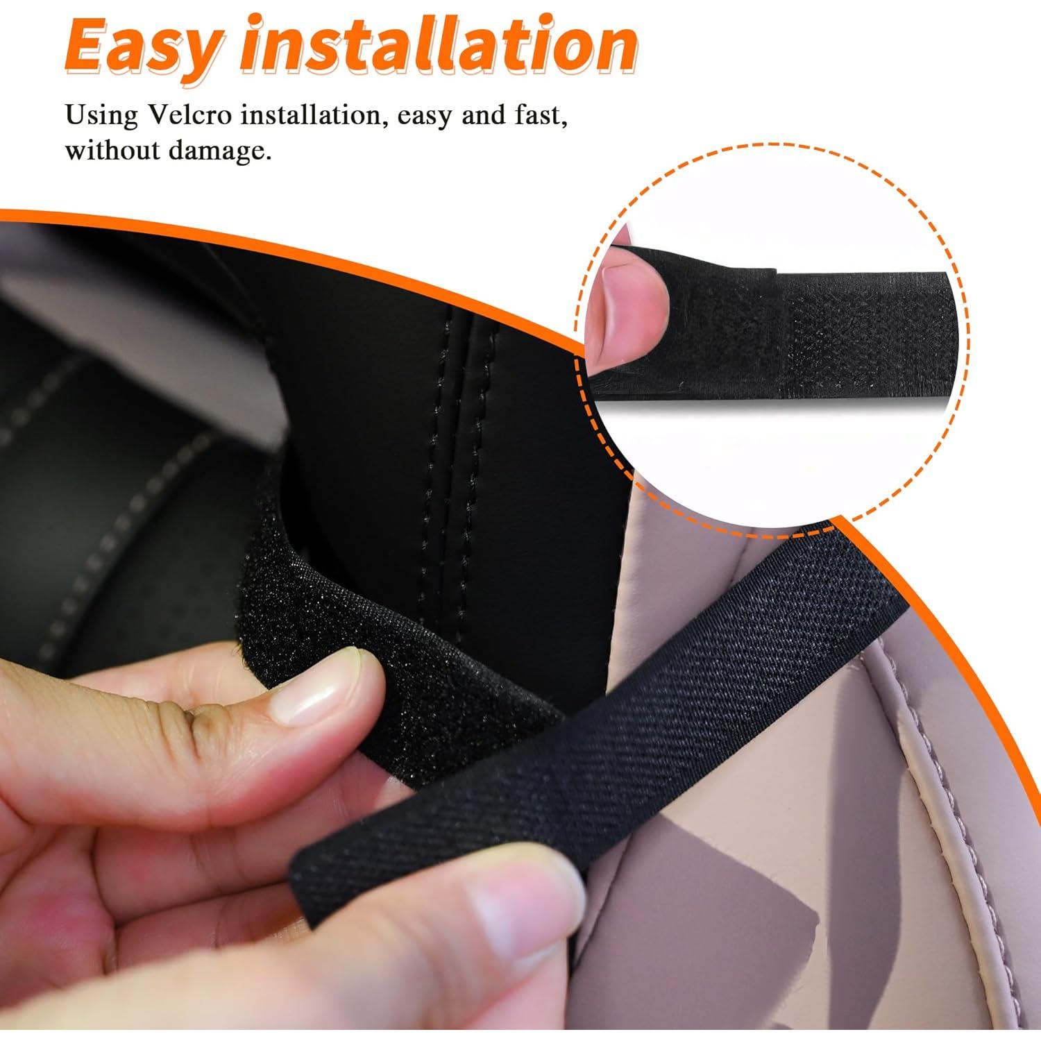 Ganchos para Asientos Deportivos JEYODA - Organizador de Coche Negro