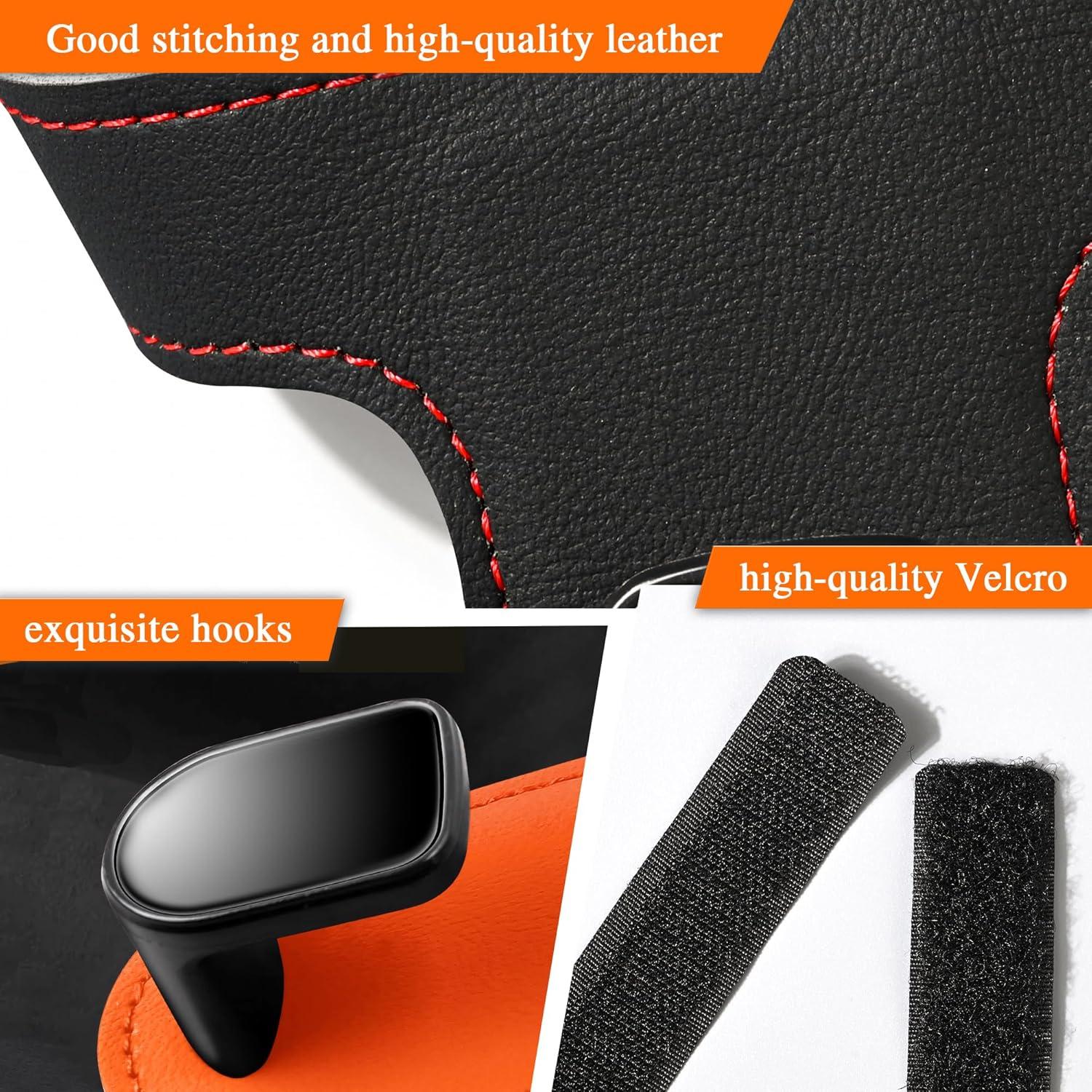 Ganchos para Asientos Deportivos JEYODA - Organizador de Coche Negro