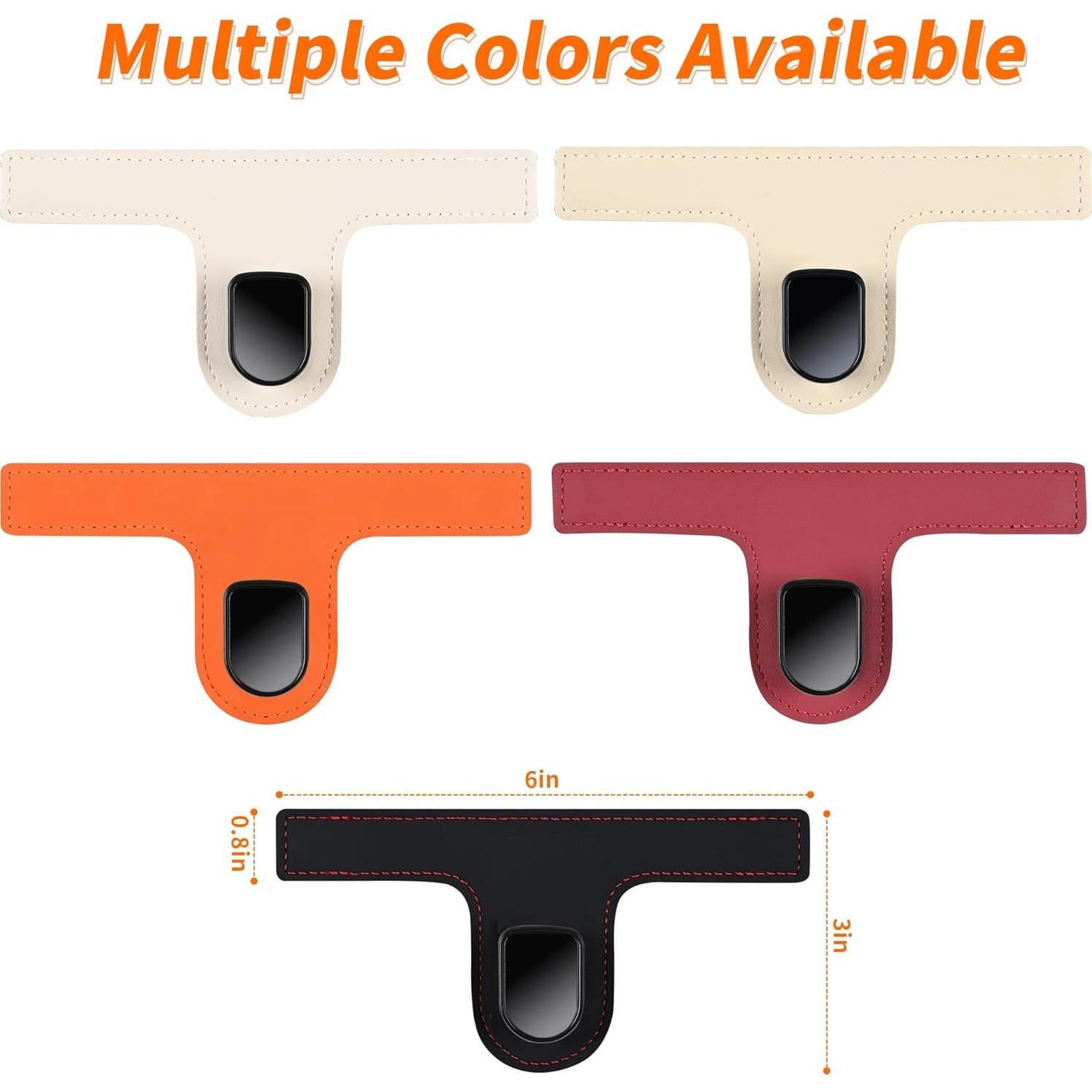 Ganchos para Asientos Deportivos JEYODA - Organizador de Coche Negro