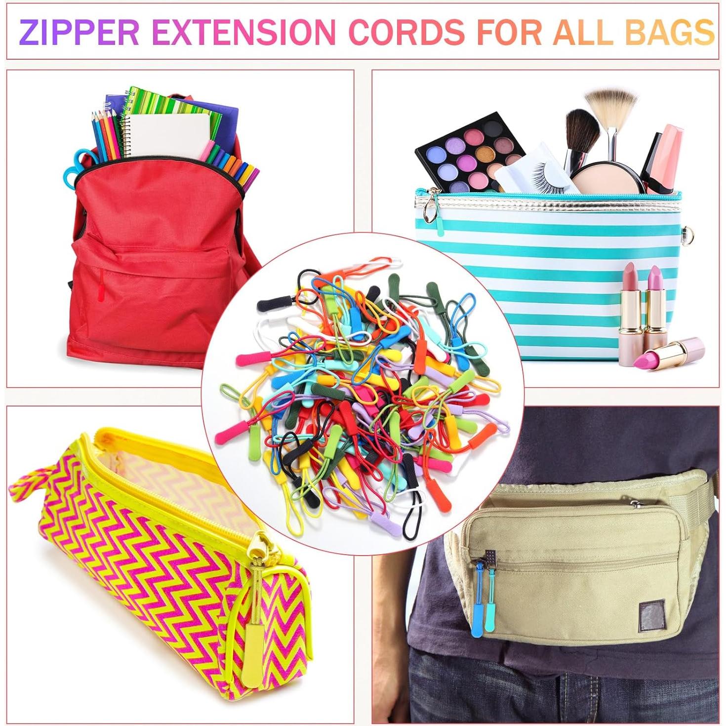 Tiradores de Cremallera Janinka 120 Pcs Coloridos 16.43 cm