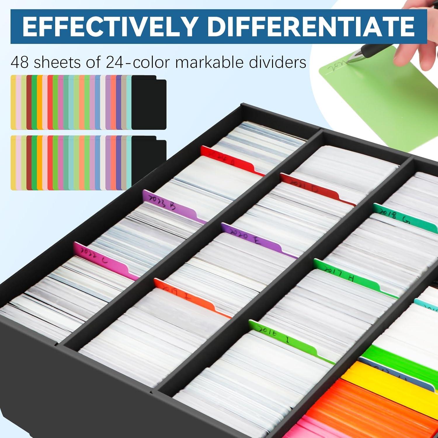 Caja de Almacenamiento de Cartas AOBOPLE 4 Filas 3400+ Cartas