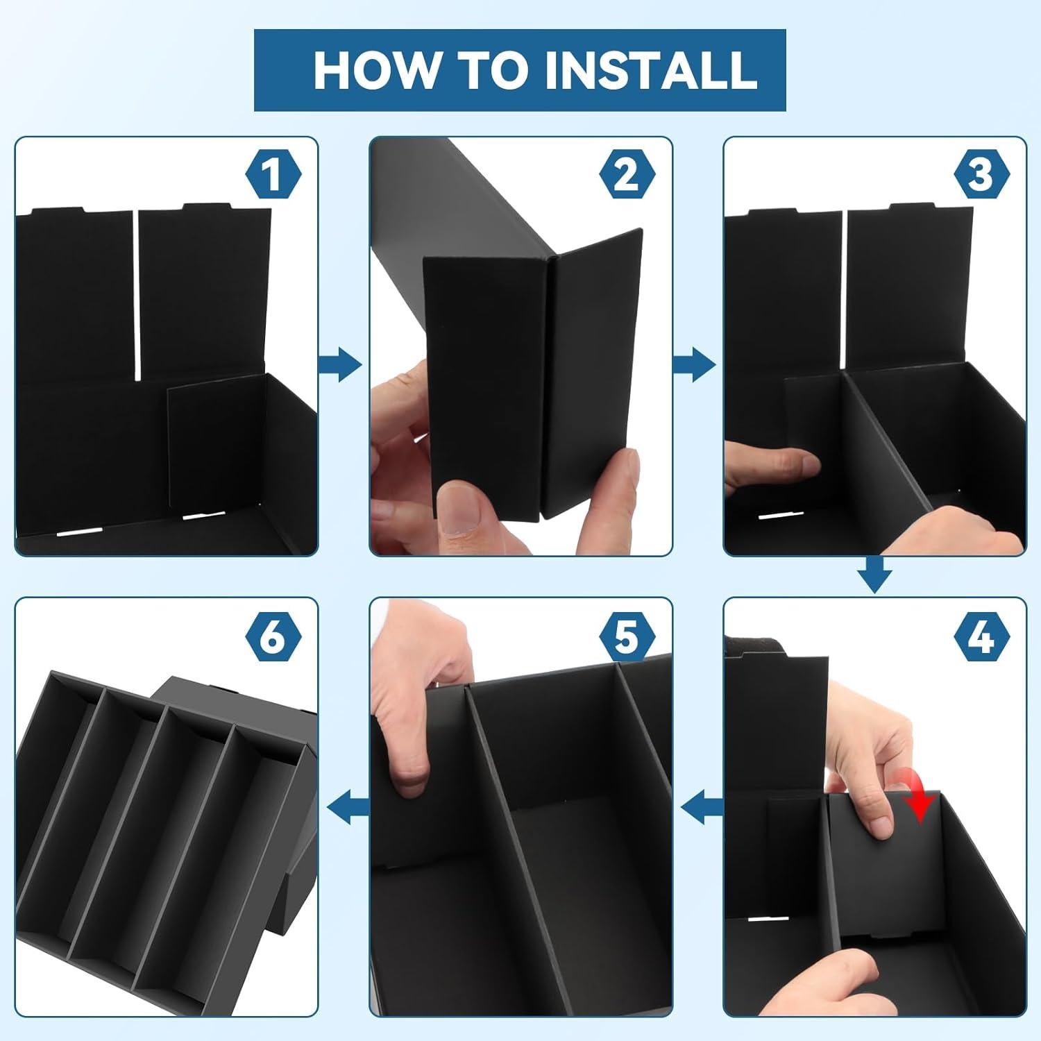 Caja de Almacenamiento de Cartas AOBOPLE 4 Filas 3400+ Cartas