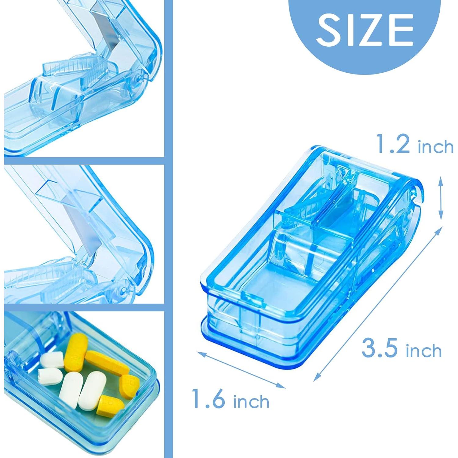 Paquete de 2 Trituradores y Cortadores de Pastillas TreaHome Verde