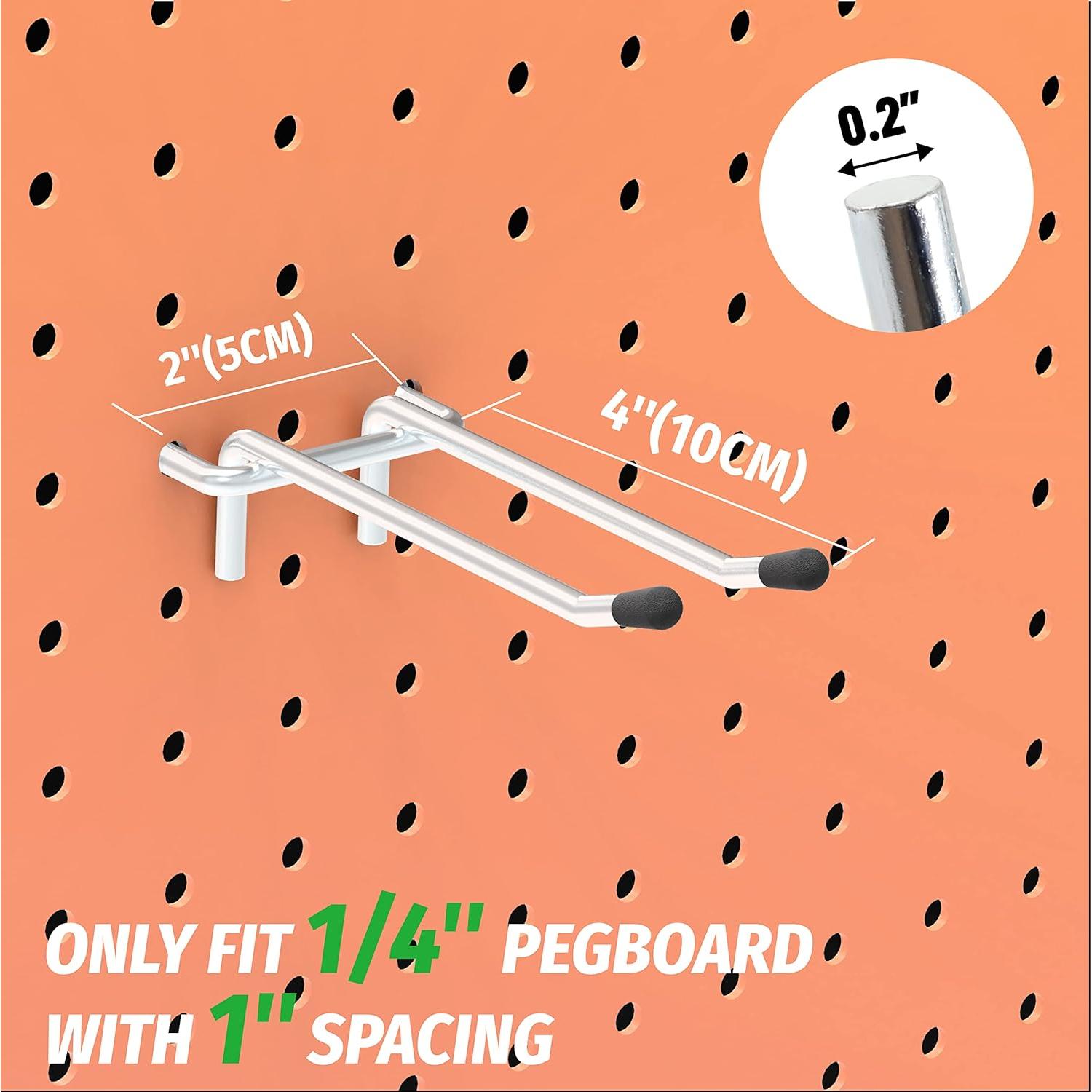 Ganchos de Tablero de Clavos HUHOLE 10PC 10.16 cm Alta Resistencia