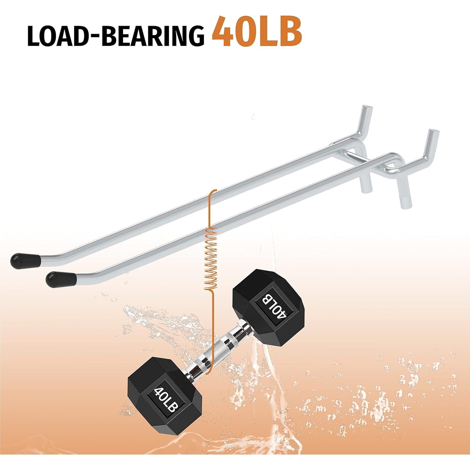 Ganchos de Tablero de Clavos HUHOLE 10PC 10.16 cm Alta Resistencia