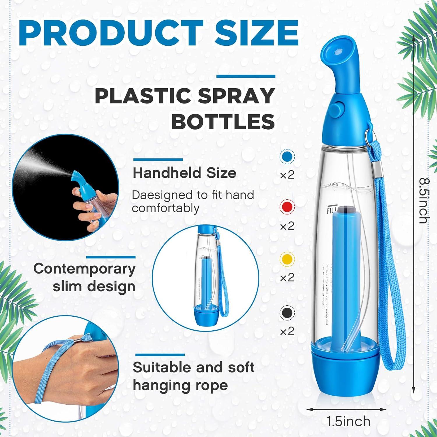 Juego de 8 Botellas de Spray Mister Singhoow 74.1 ml Recargables