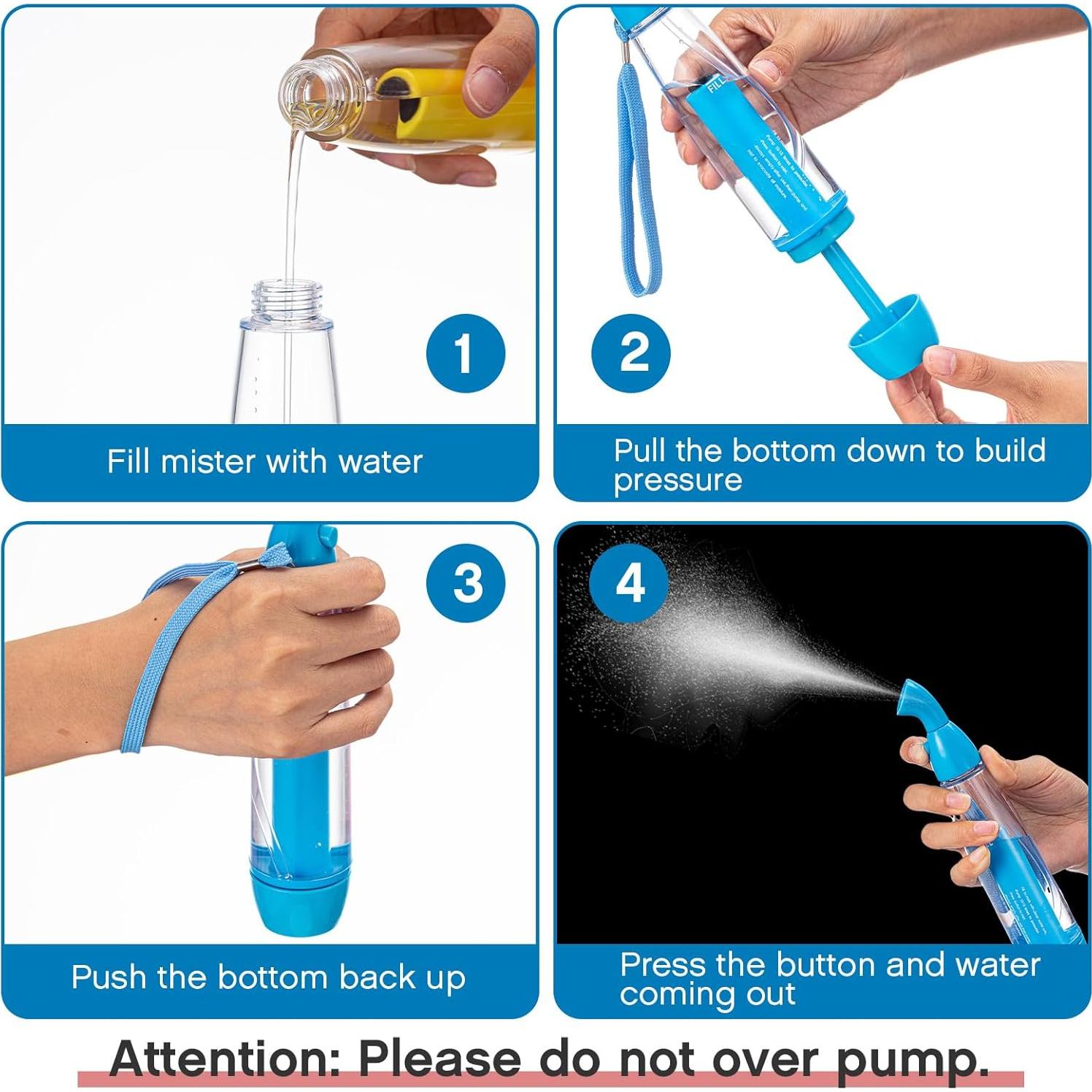 Juego de 8 Botellas de Spray Mister Singhoow 74.1 ml Recargables