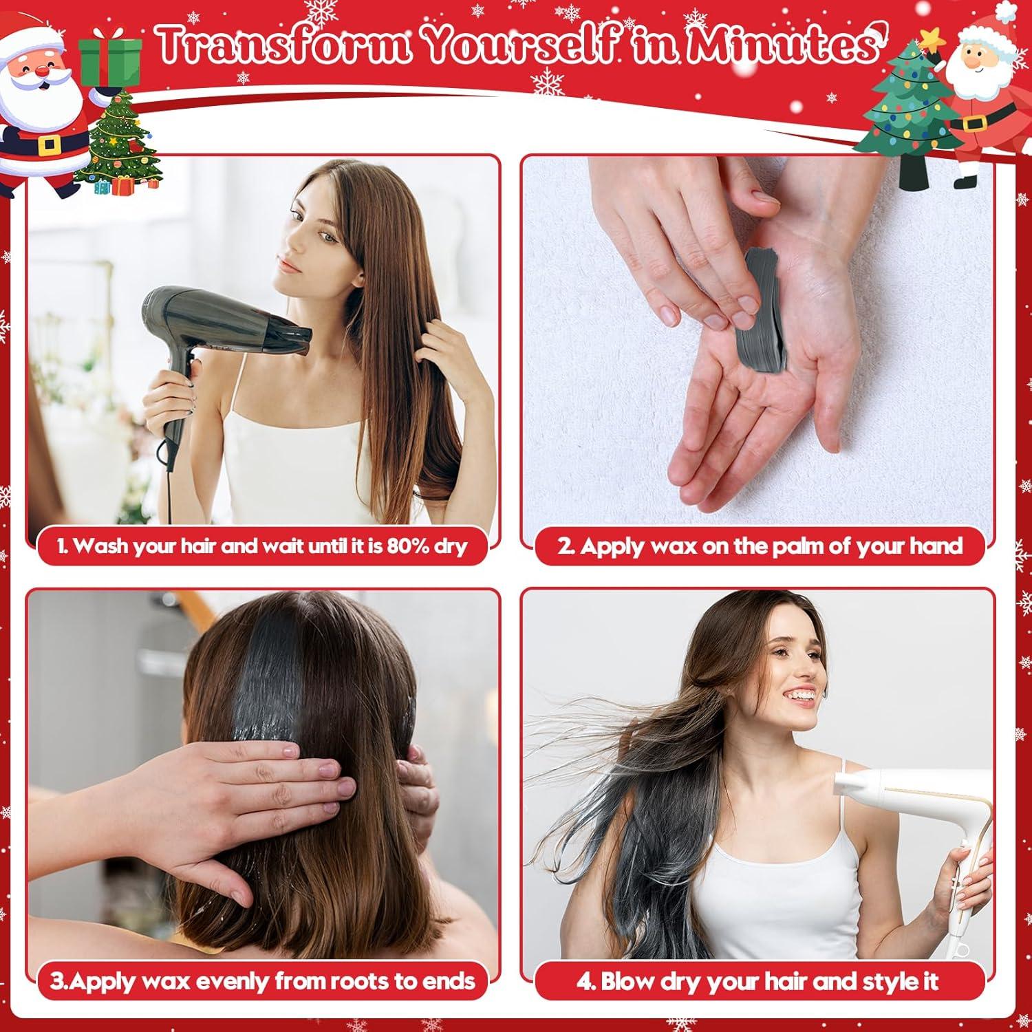 Cera de Color Temporal para Cabello Jebousike 120g - 10 Colores