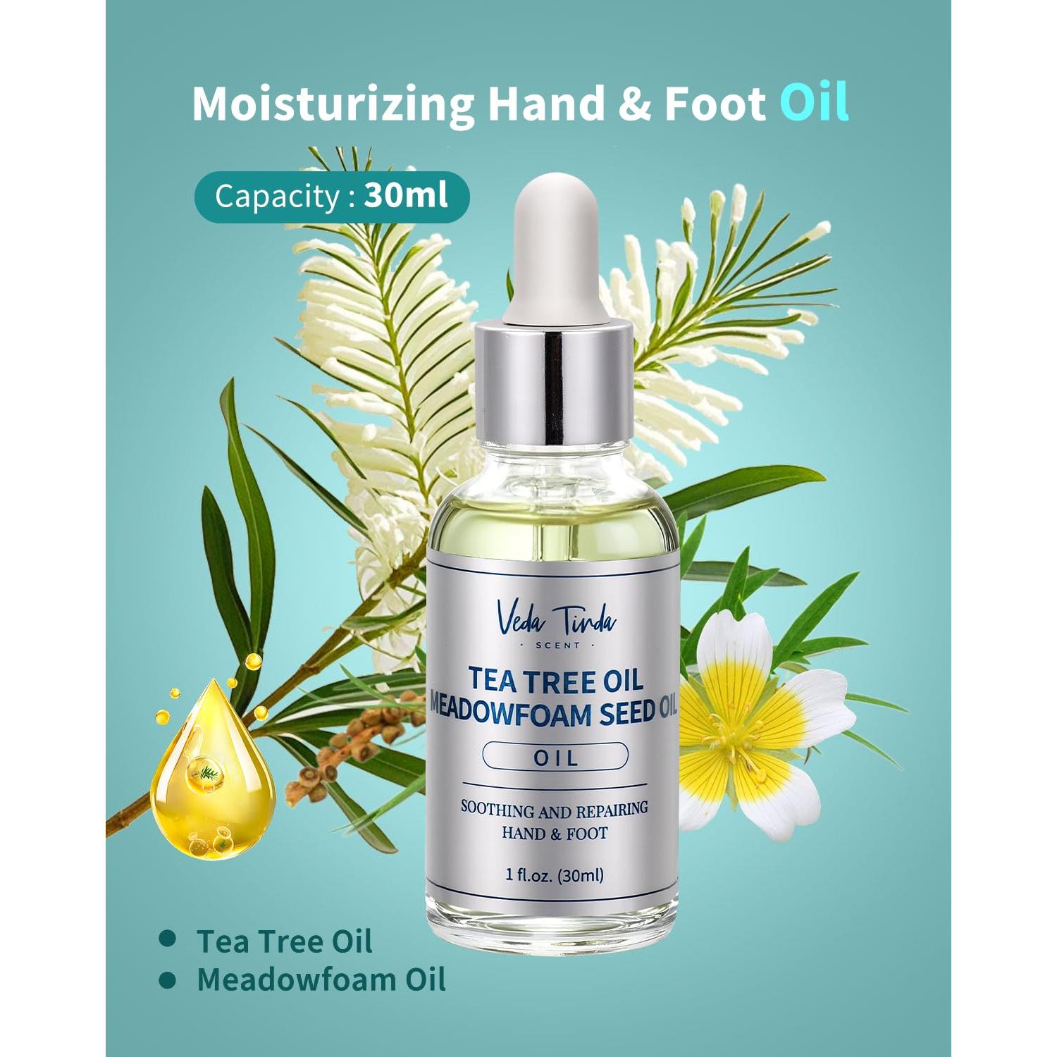 Kit de Cuidado de Pies y Manos VTS - Exfoliante, Aceite, Crema Urea 40%