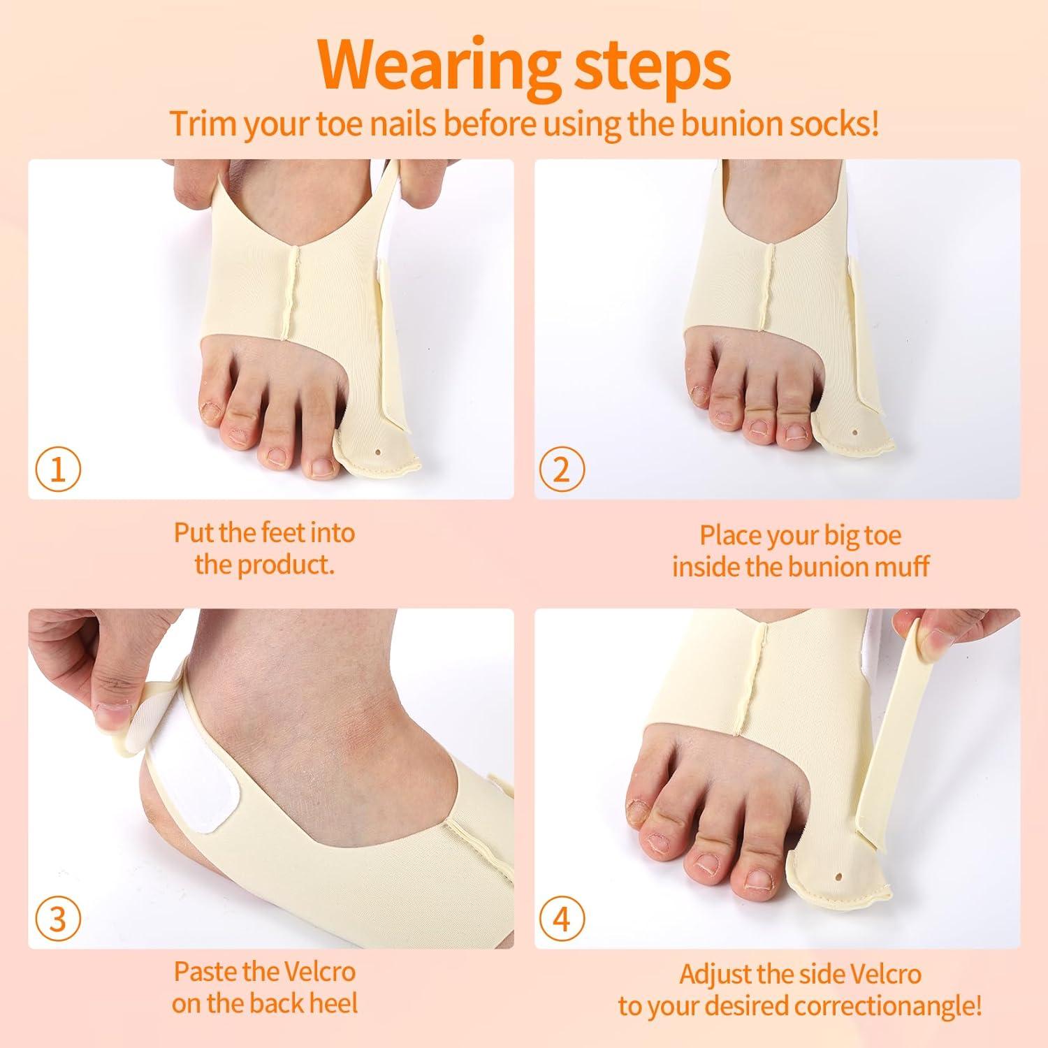 Corrector de Hallux Valgus NOWFRESH 2 Piezas Ajustable - Alivio para Juanetes