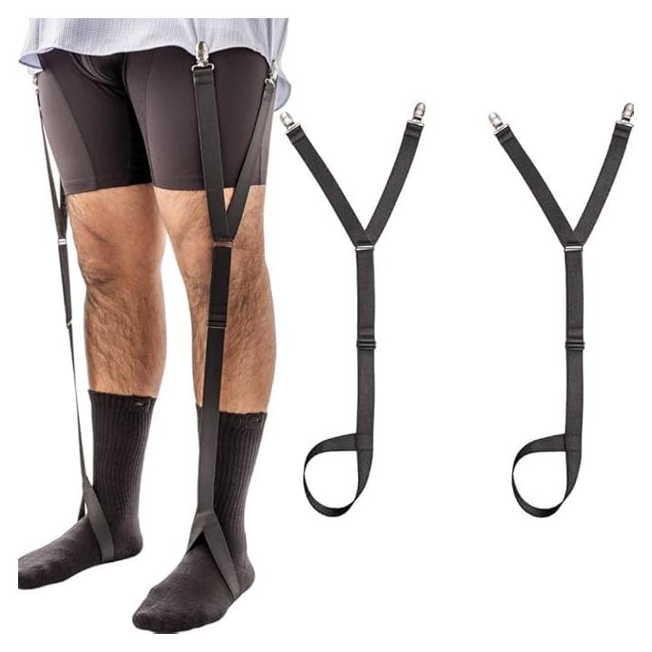 Shirt Stay Plus World's Best Mens Shirt Stays for Men Police and Military - Made in USA (Loop Stirrup Style) (Select Series)