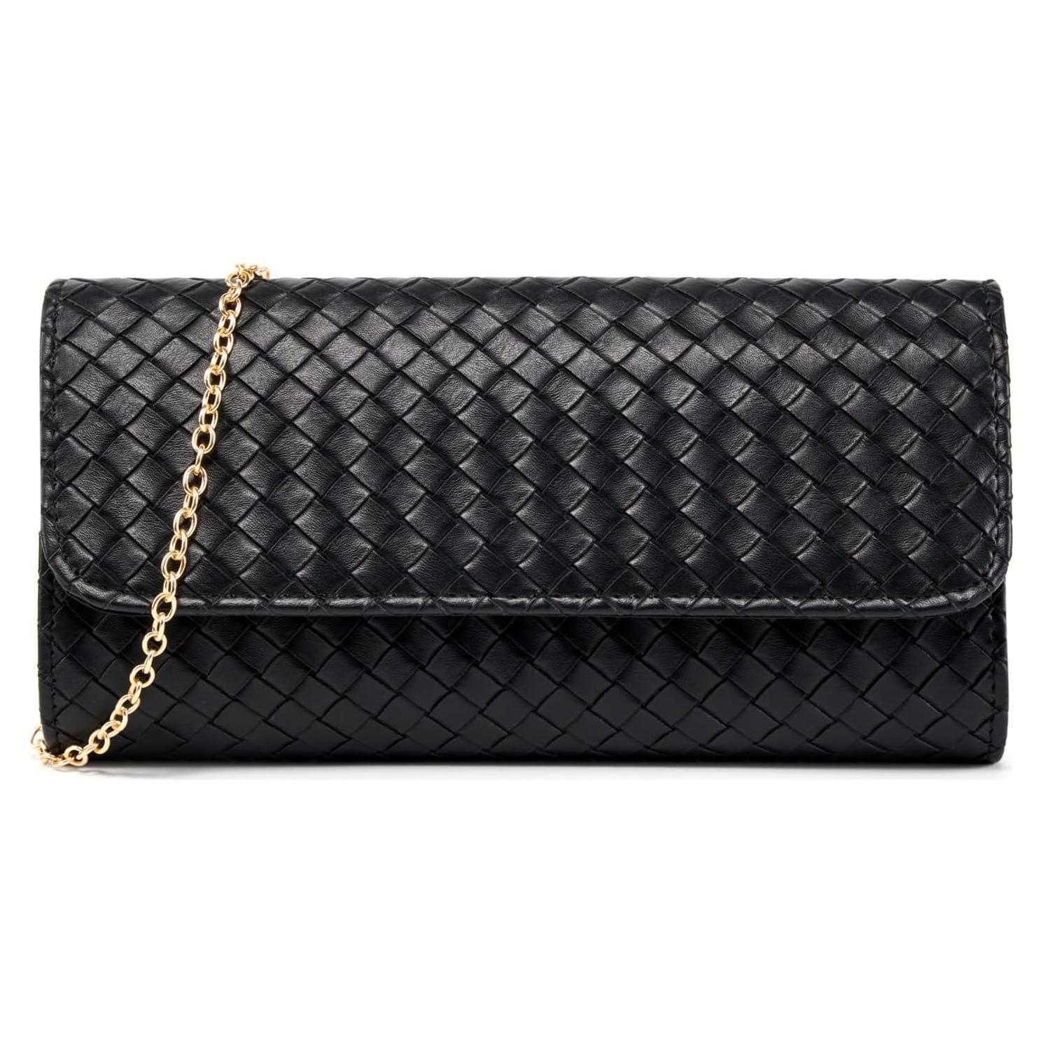 Bolso Clutch de Noche Tejido DETARA para Mujeres - Cuero PU