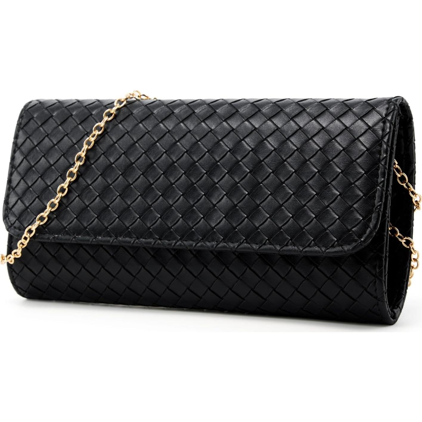 Bolso Clutch de Noche Tejido DETARA para Mujeres - Cuero PU