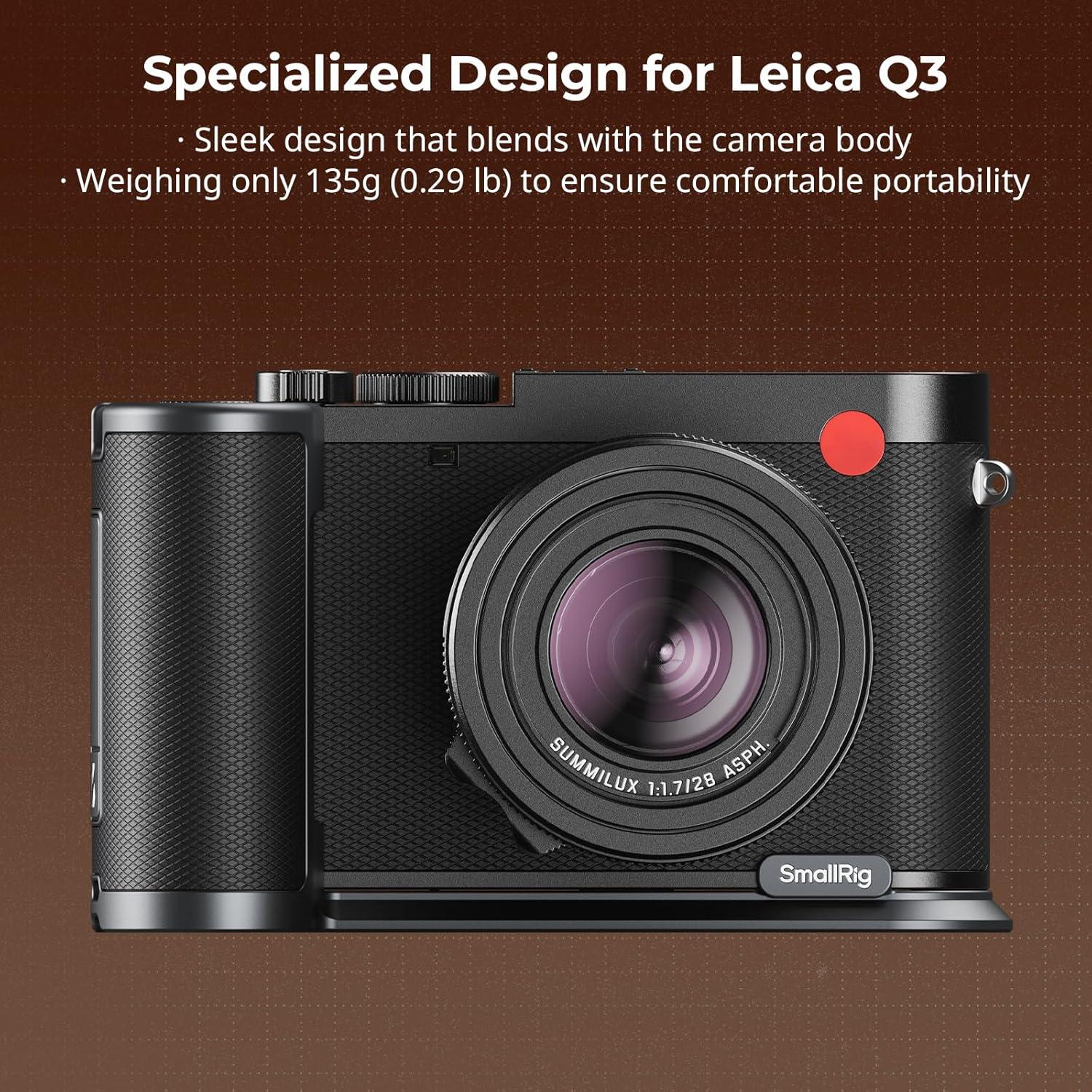 Mango en L SmallRig para Leica Q3 con Placa Rápida