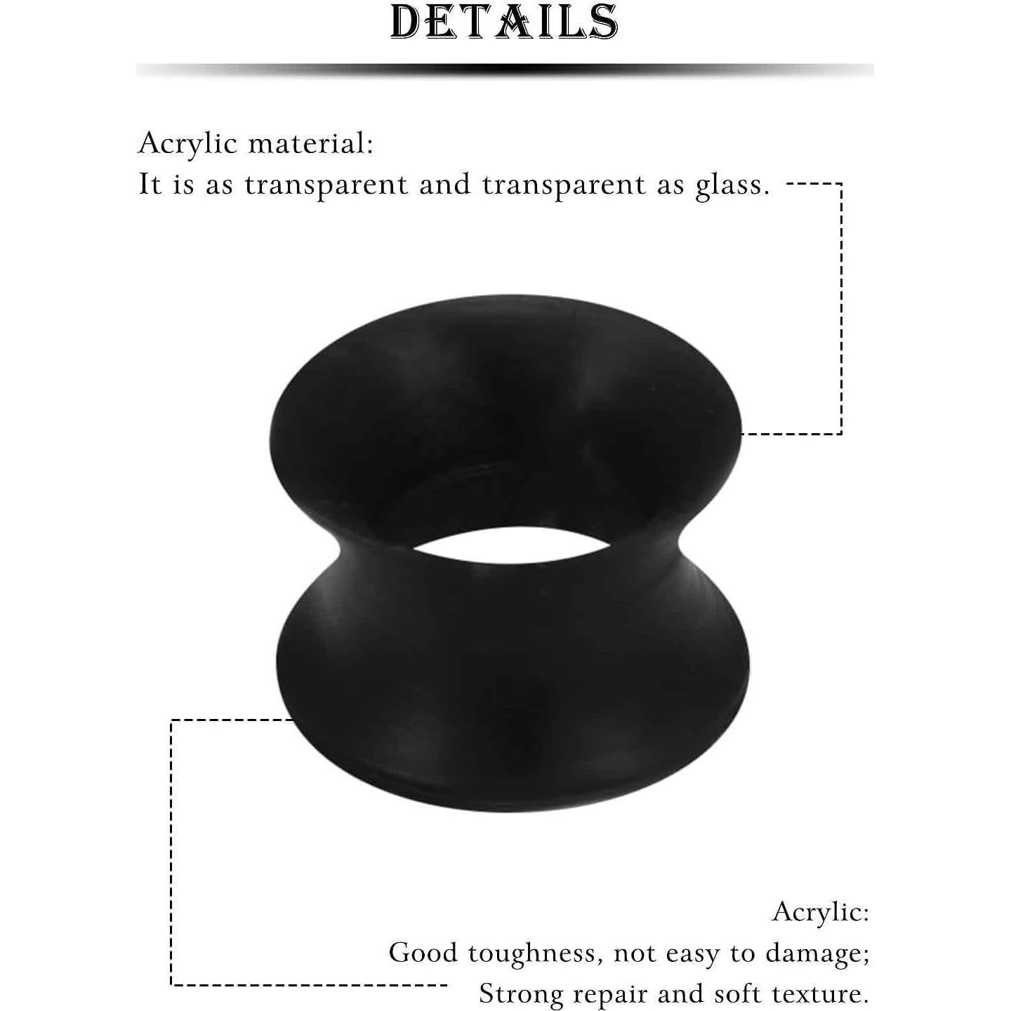 Calibradores de Silicona 10G Kridzisw 8mm Doble Expansión