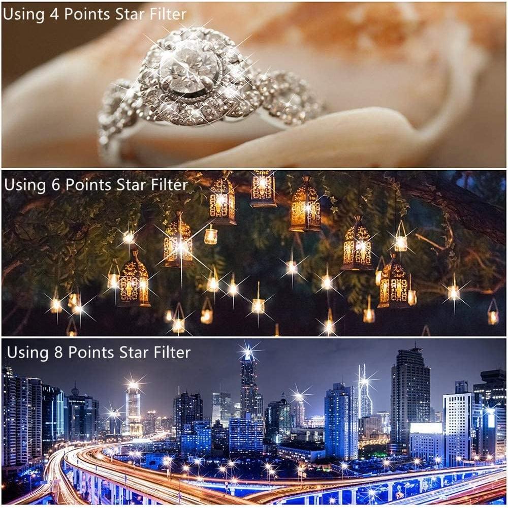 Filtro Estrella Variable 37mm GREEN.L con 3 Filtros y Bolsa