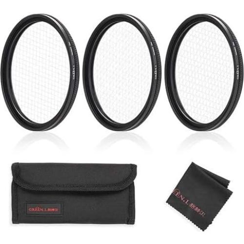 Filtro Estrella Variable 37mm GREEN.L con 3 Filtros y Bolsa