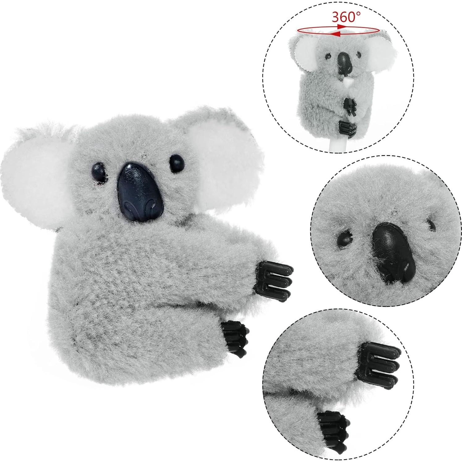 Set de 4 Clips de Koala Haakong en Gris y Caqui