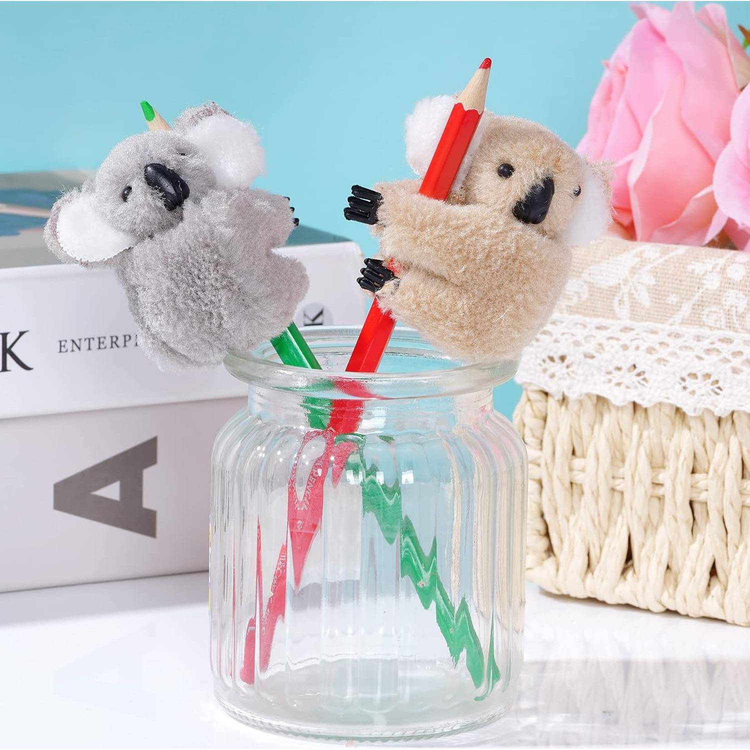 Set de 4 Clips de Koala Haakong en Gris y Caqui