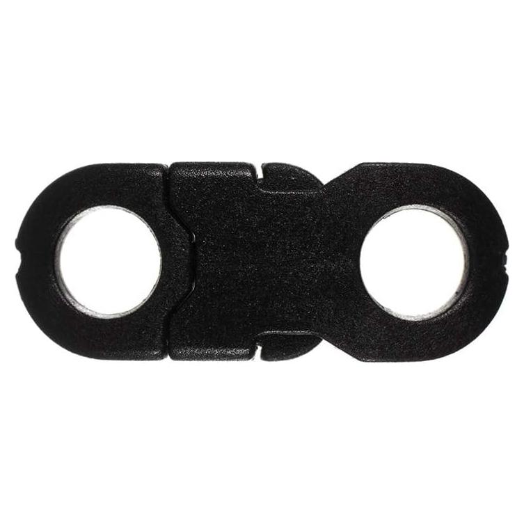 Hebilla de liberación lateral Paracord Planet Negro 10 unidades