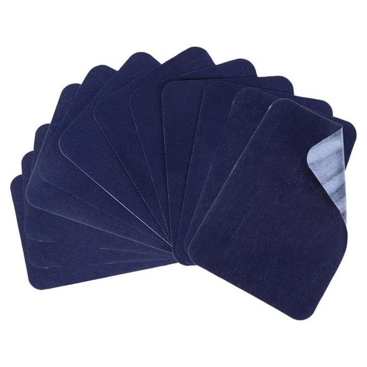 12 Parches de Planchar Jeqqinuz 7.5x10.5 cm Azul Marino