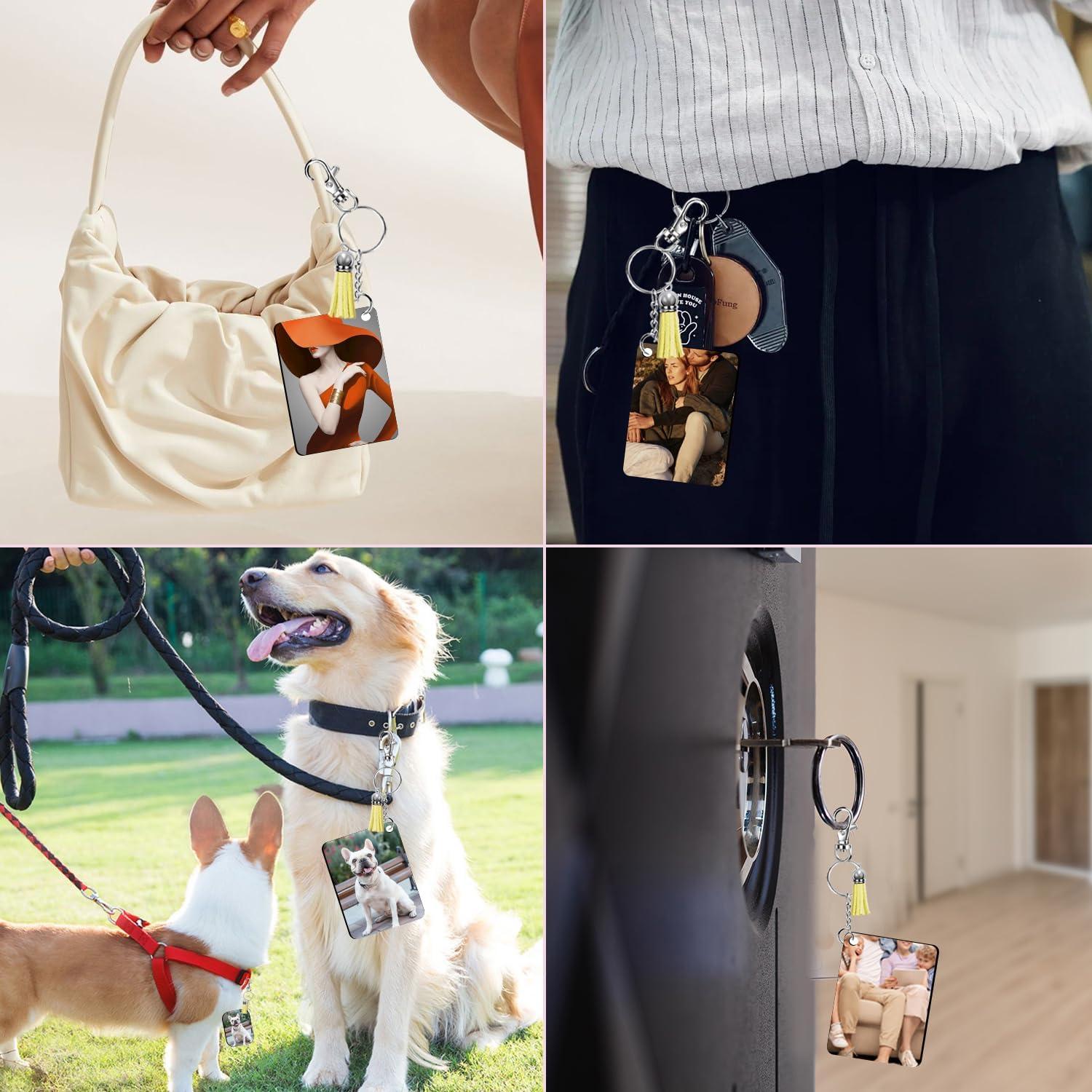 Blanks de Llaveros de Sublimación Fesorsi 210 Piezas MDF