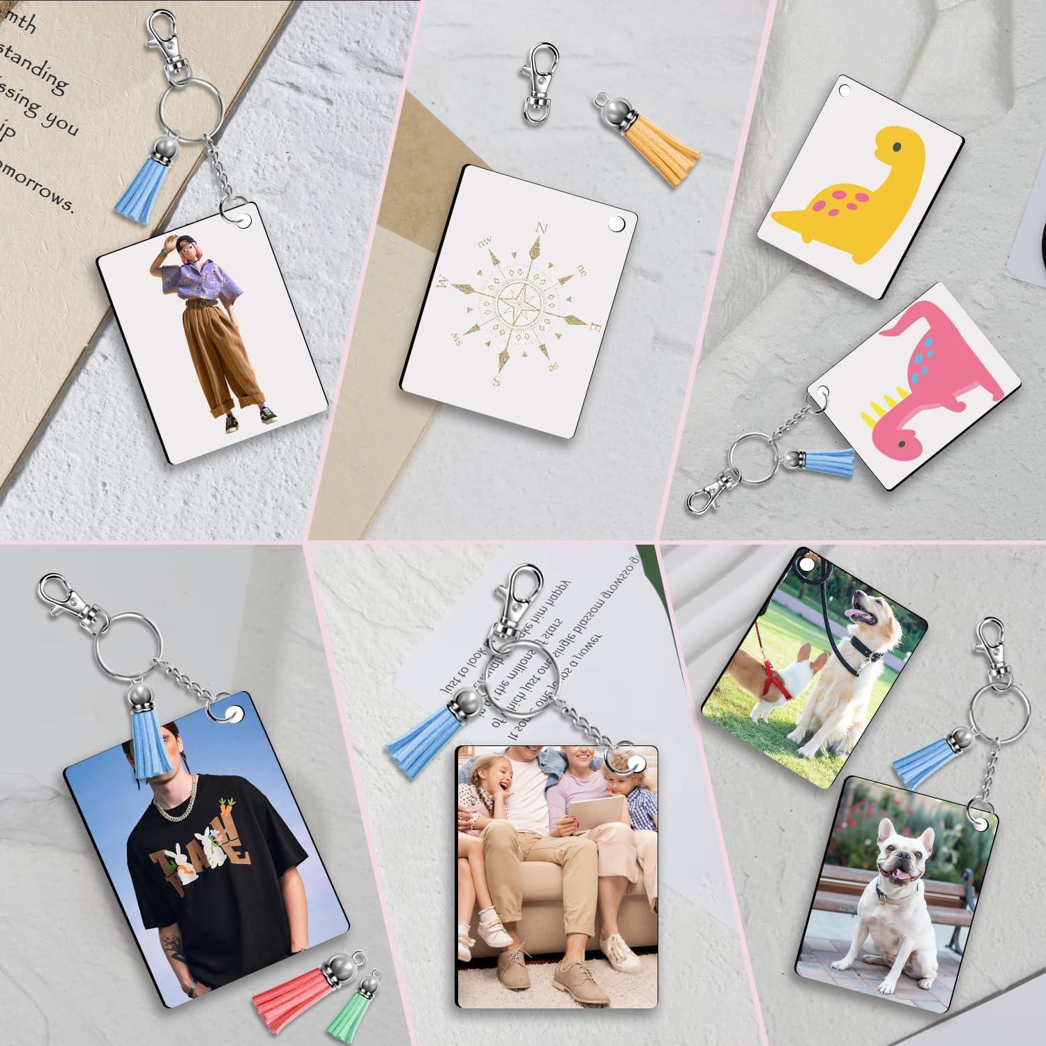 Blanks de Llaveros de Sublimación Fesorsi 210 Piezas MDF