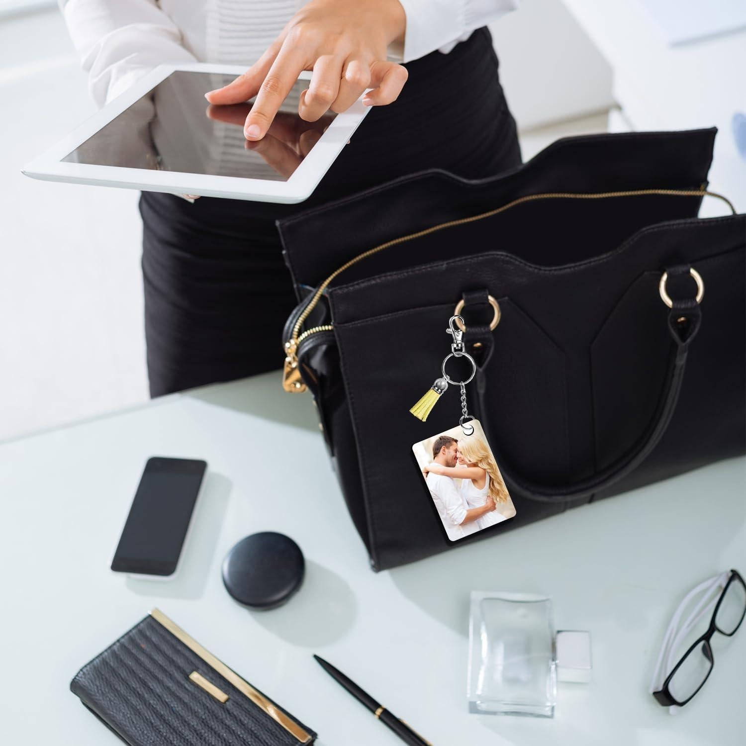 Blanks de Llaveros de Sublimación Fesorsi 210 Piezas MDF