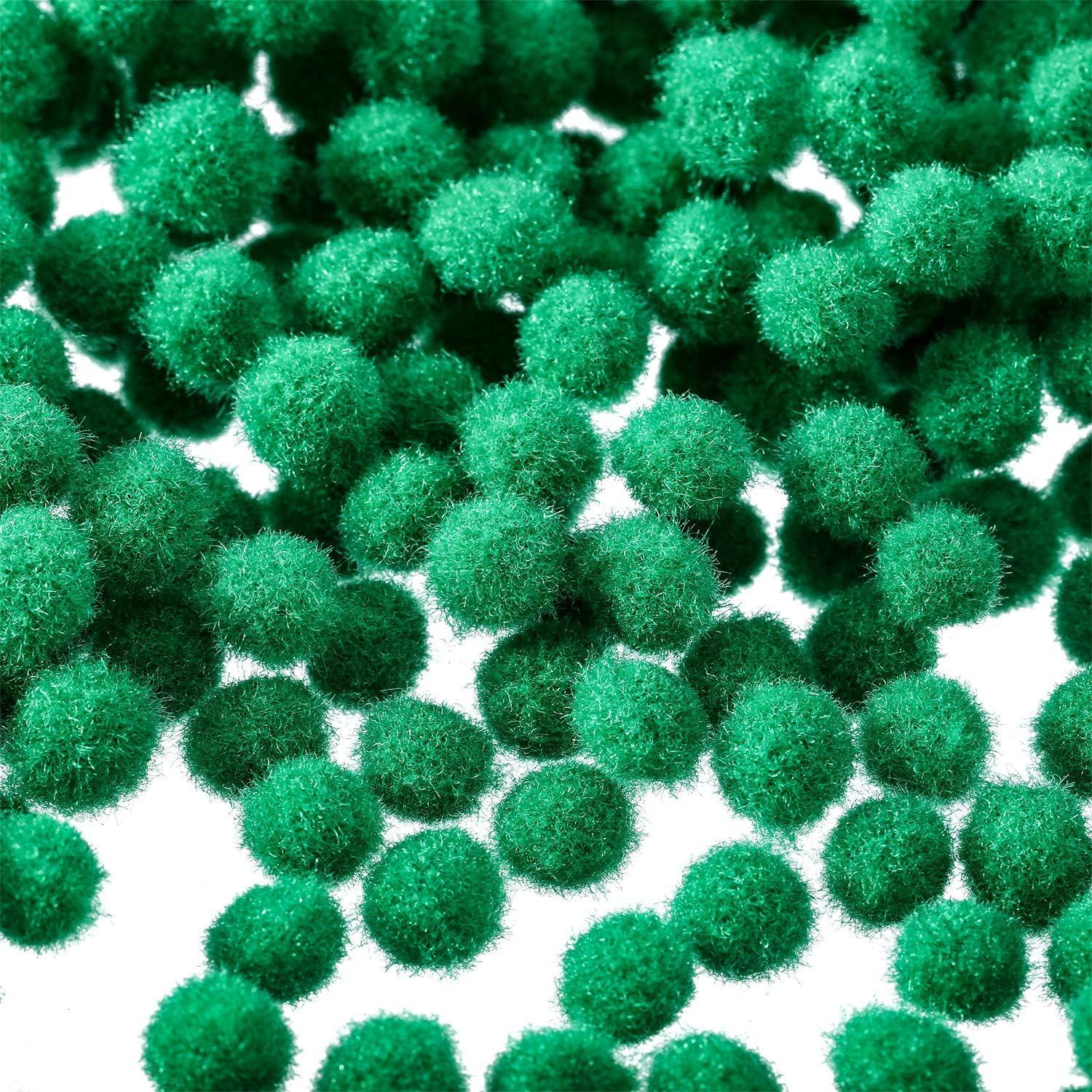Pom Poms Shappy 2000 Piezas 6 mm Verde para Manualidades