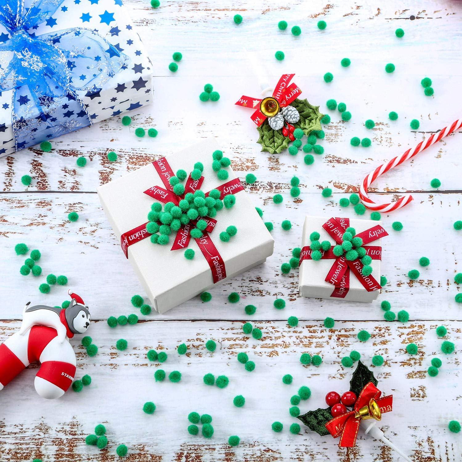 Pom Poms Shappy 2000 Piezas 6 mm Verde para Manualidades