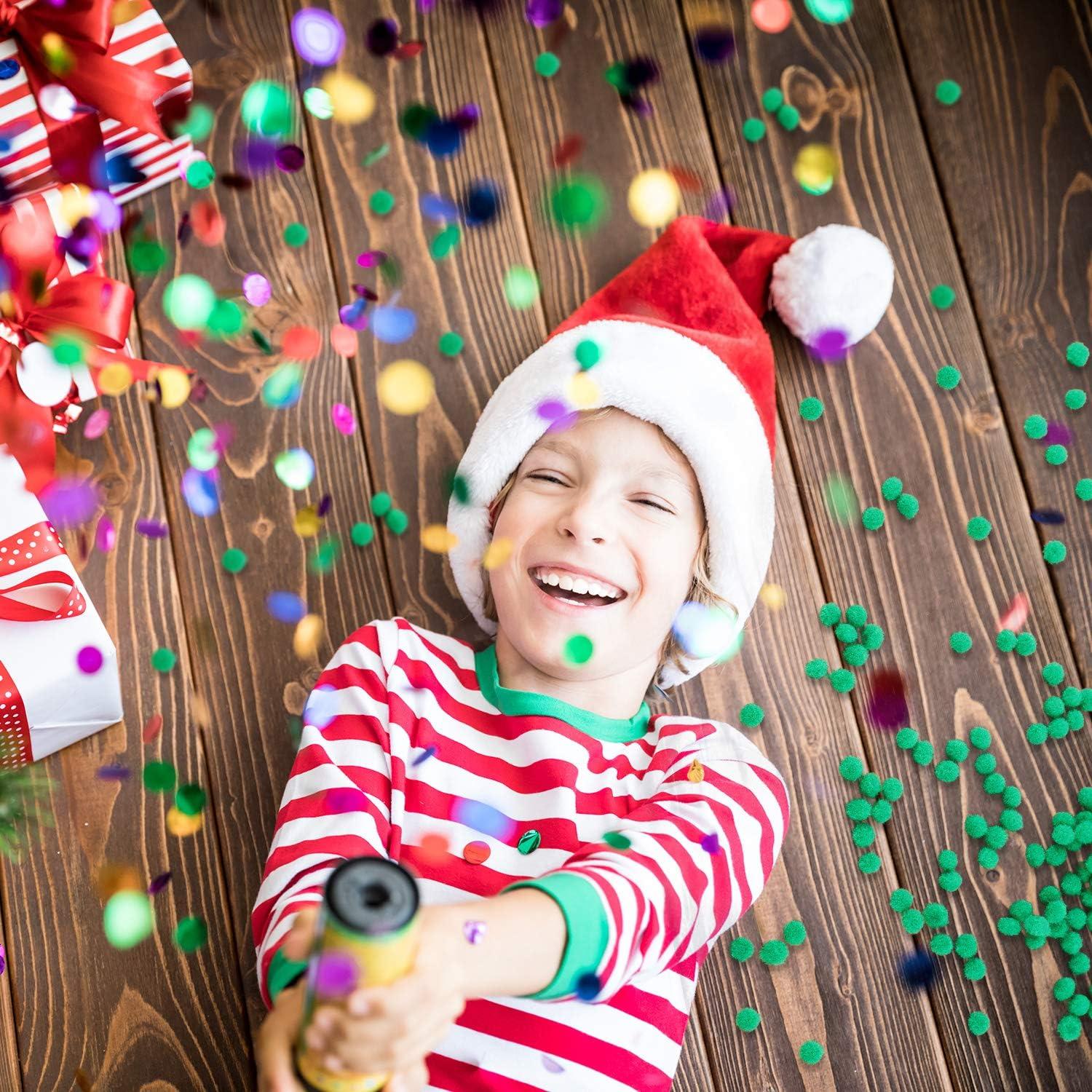 Pom Poms Shappy 2000 Piezas 6 mm Verde para Manualidades