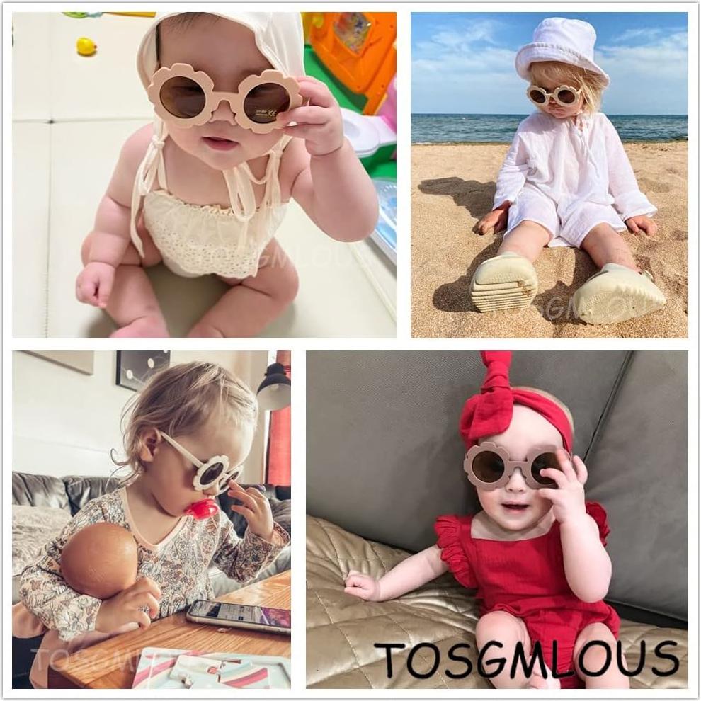 Gafas de sol redondas UV400 para niños - Diseño Girasol