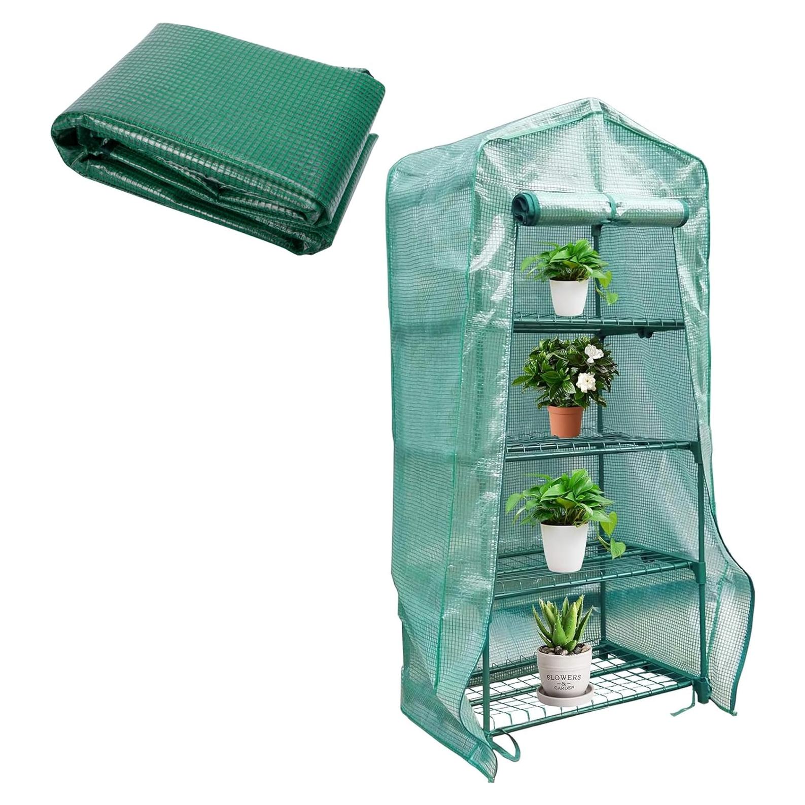 Cubierta de Invernadero Sfcddtlg PE 160x69.1x49 cm con Cremallera