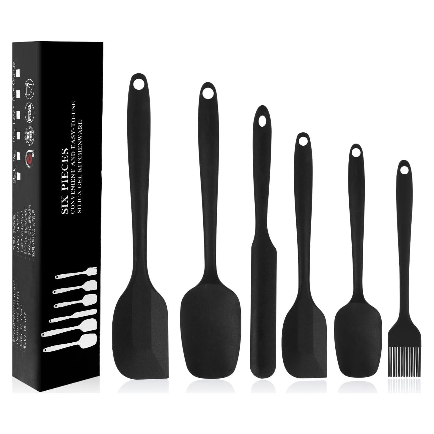 Juego de Espátulas de Silicona MOACC 6 Piezas Resistente al Calor
