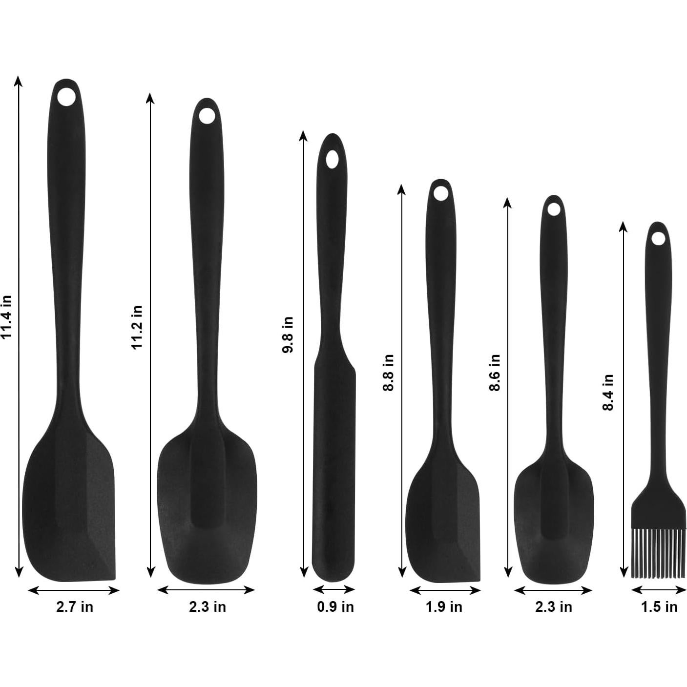 Juego de Espátulas de Silicona MOACC 6 Piezas Resistente al Calor
