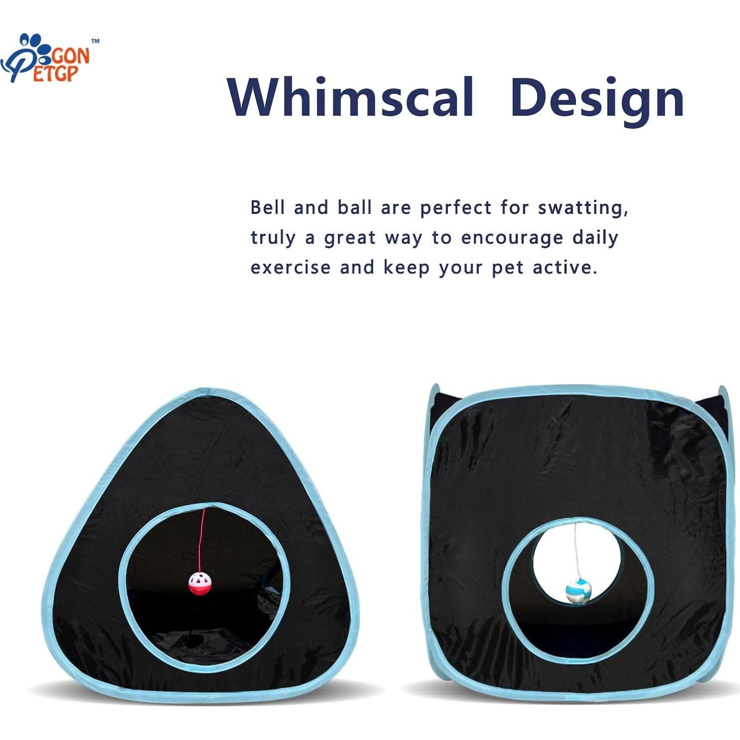 Túneles para Gatos GONPETGP 3 en 1 Interactivos 220cm