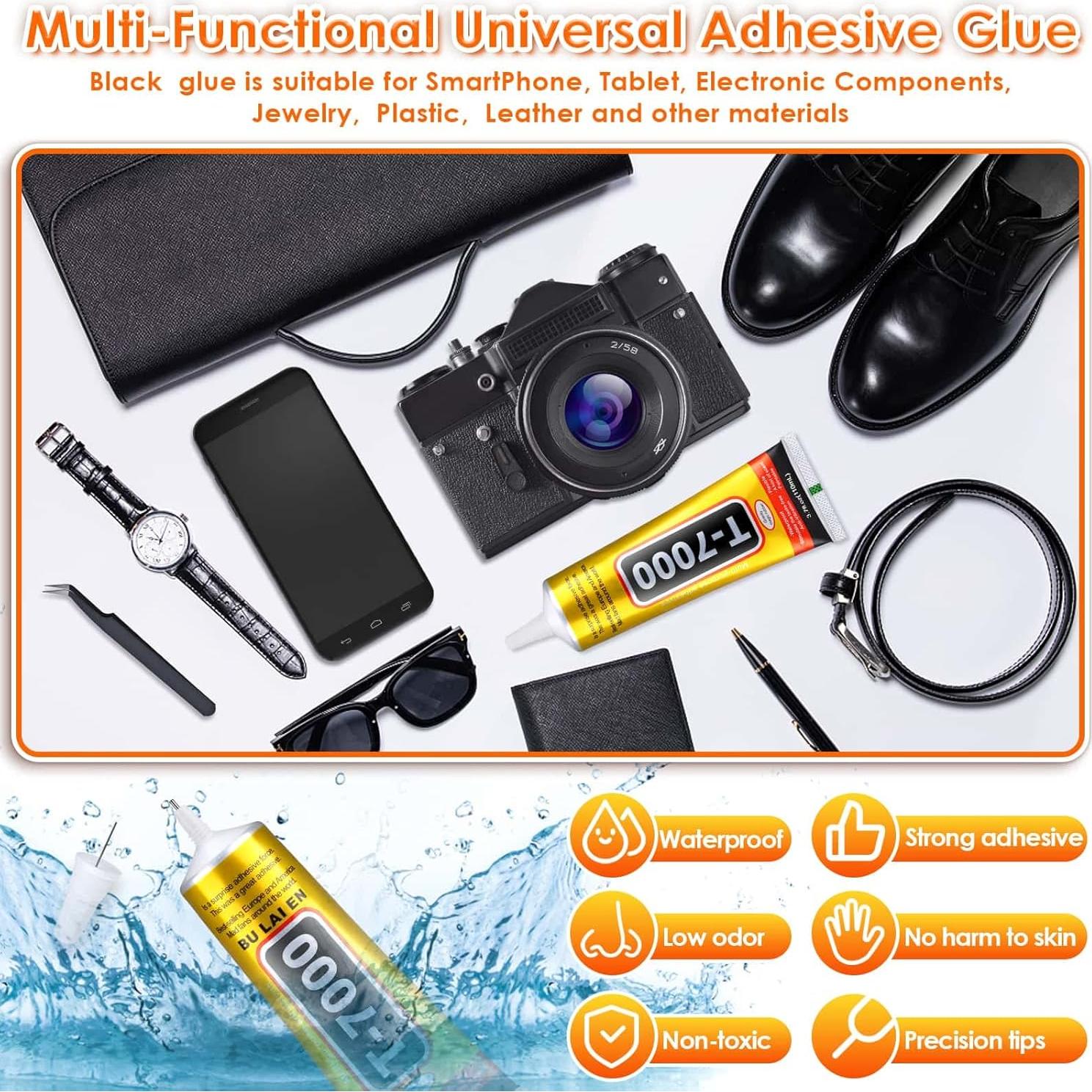 Pegamento Adhesivo Negro T-7000 Cridoz 110ml Multiusos